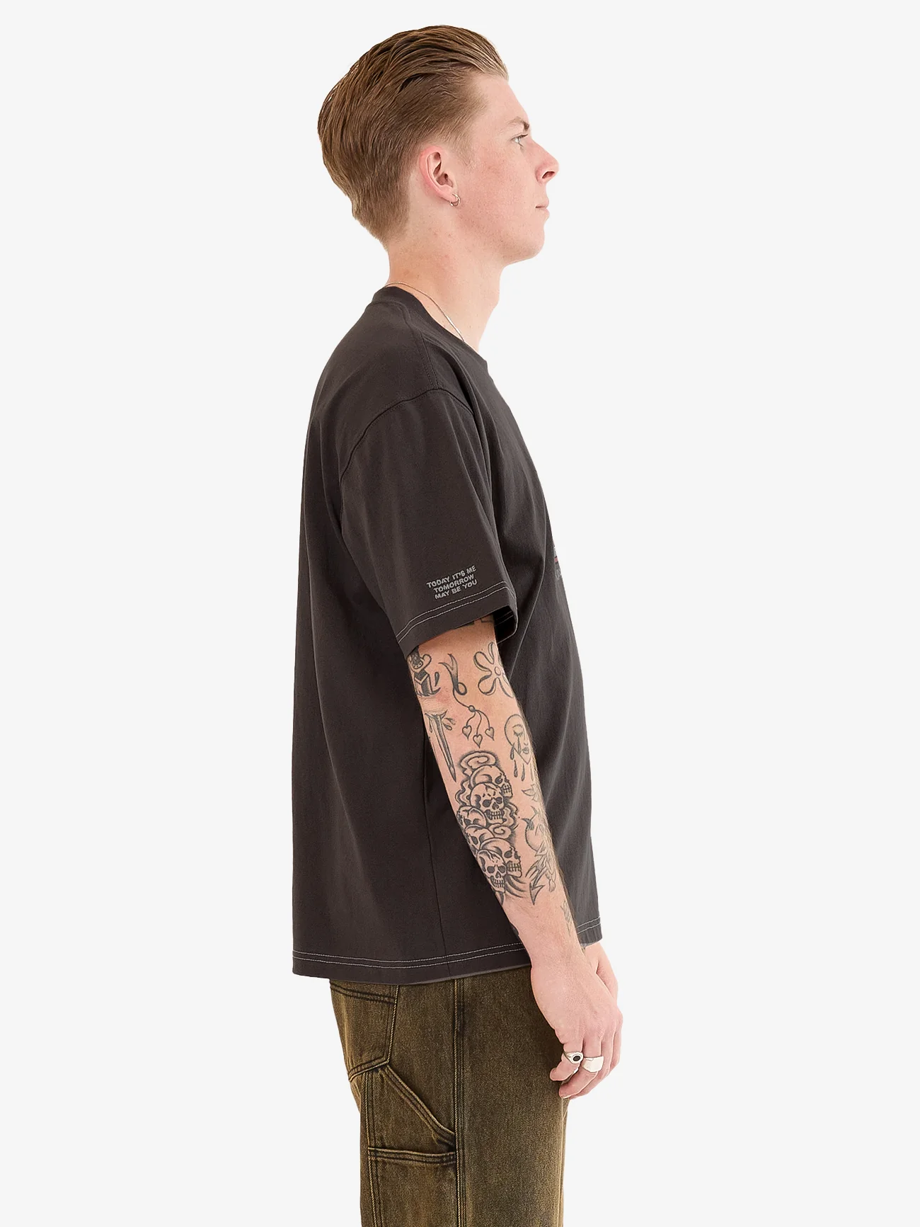 Maybe Today Tee - Worn Black - Image 4