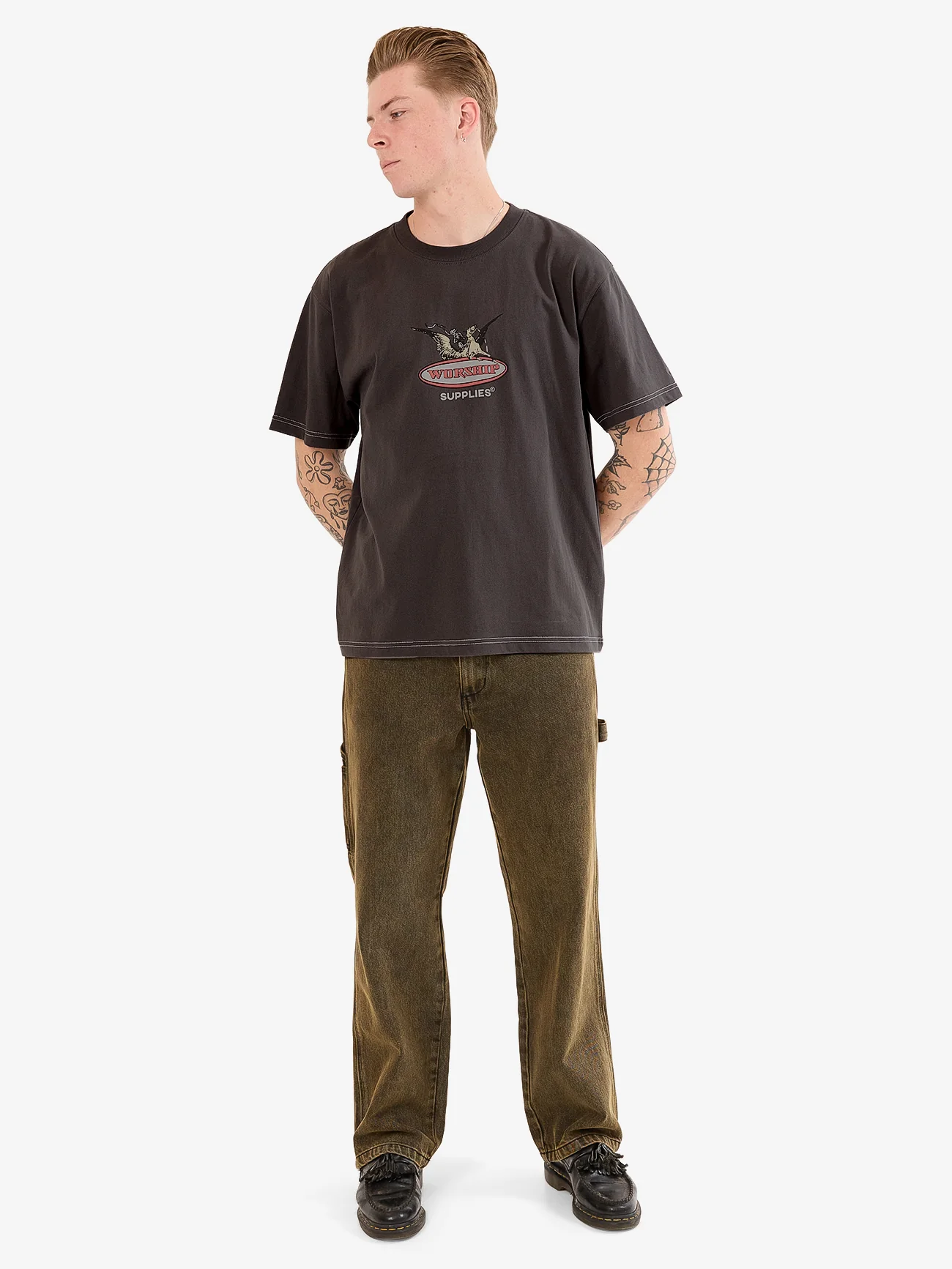 Maybe Today Tee - Worn Black - Image 5