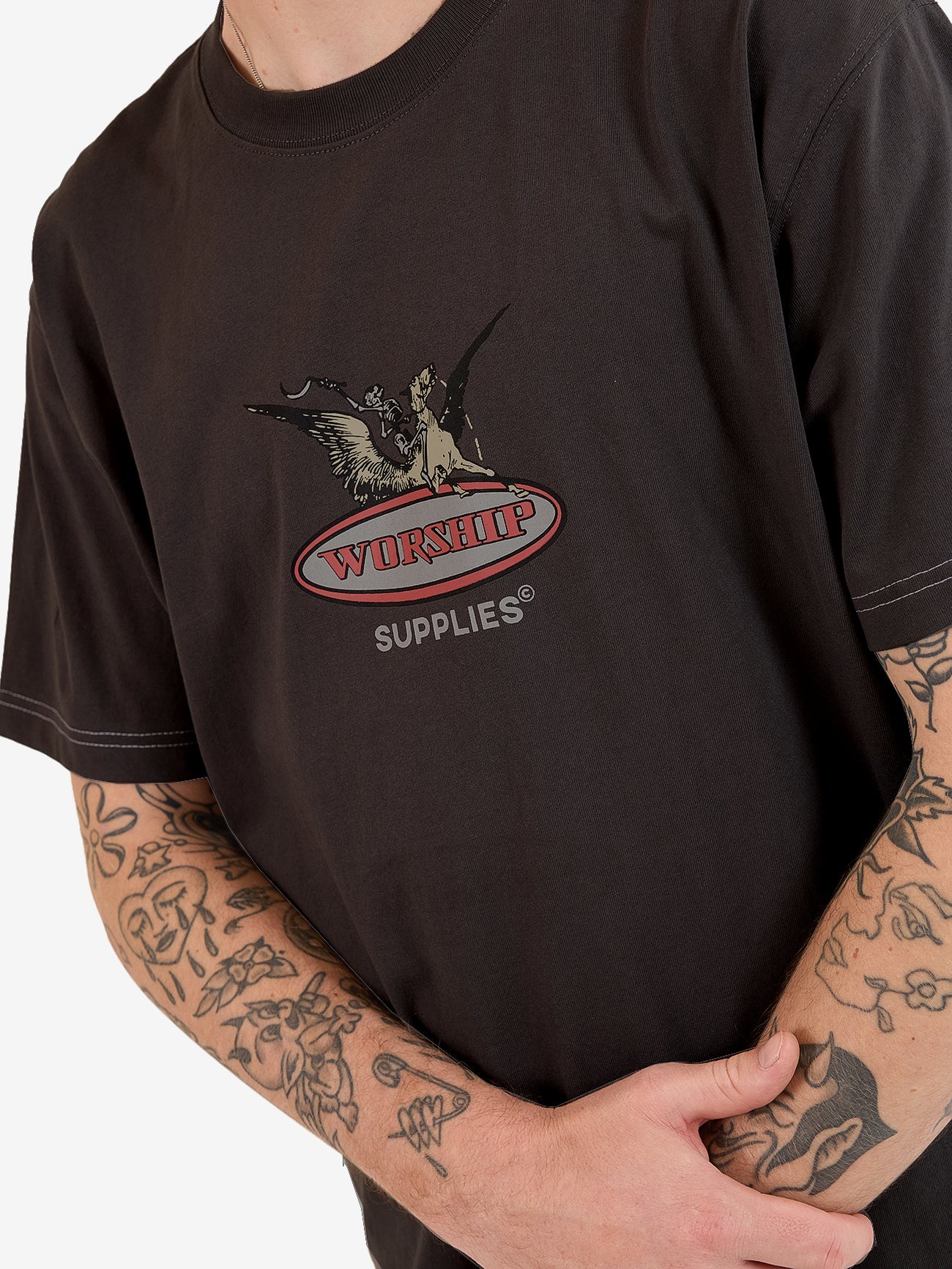 Maybe Today Tee - Worn Black - Image 6