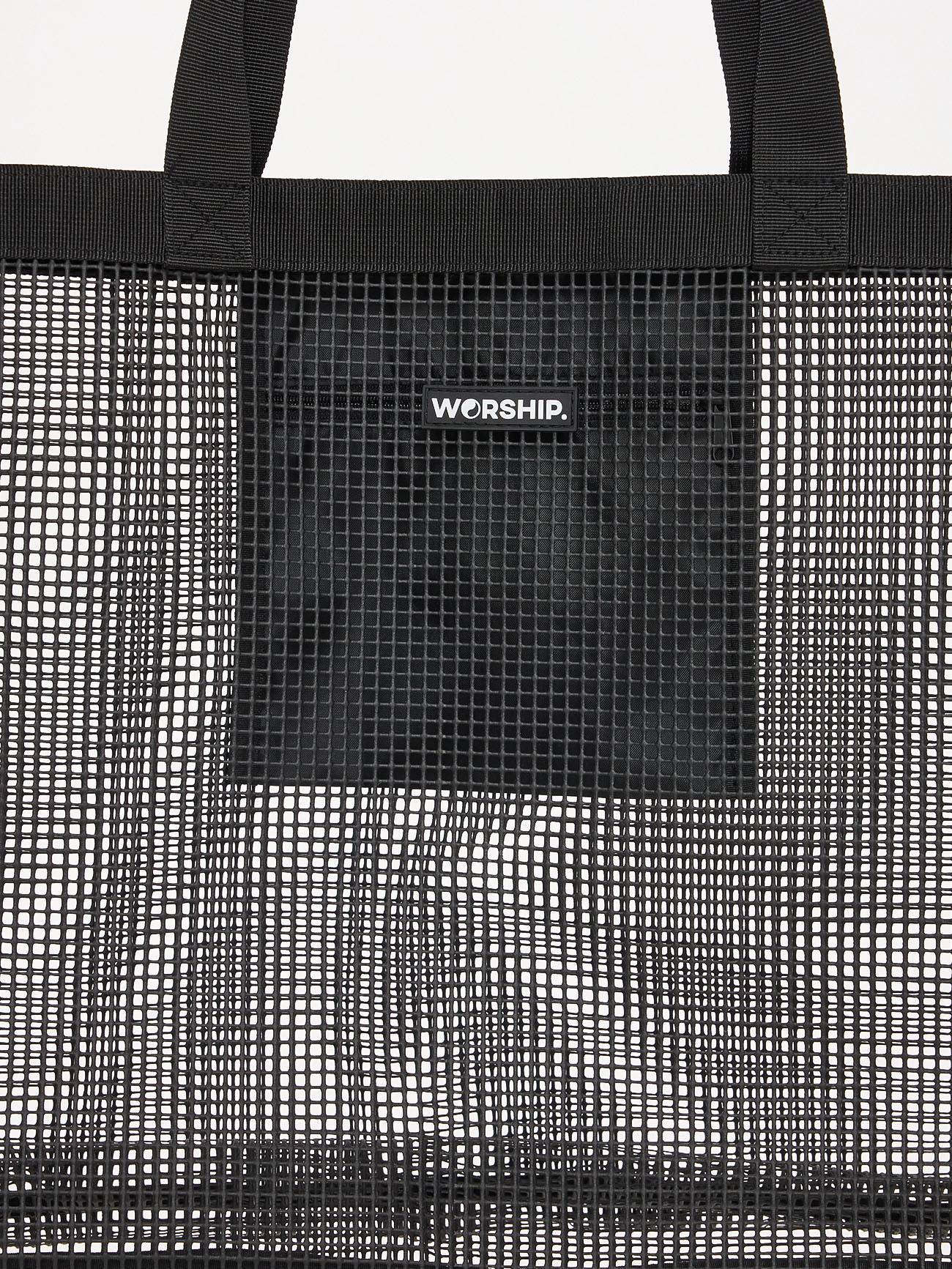 Mesh Beach Carry Bag - Black - Image 4