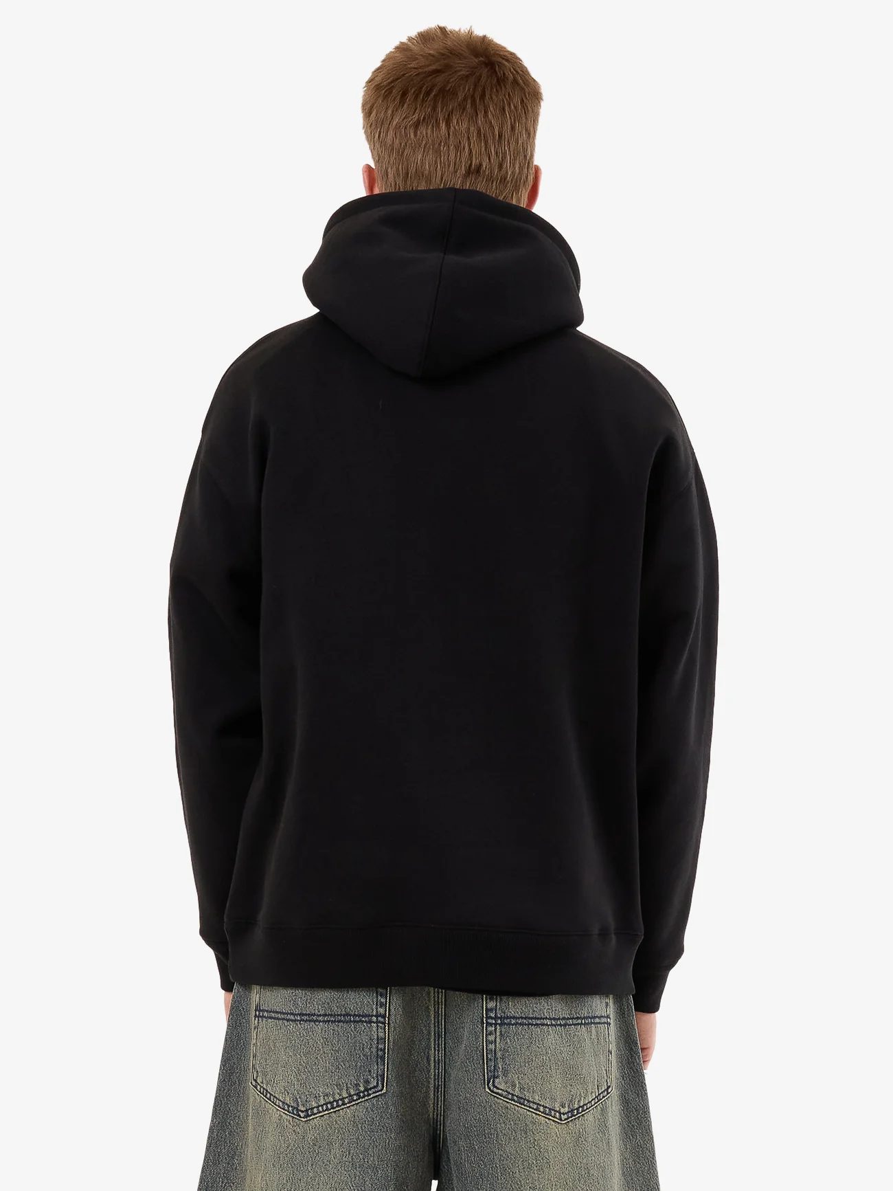 Messenger Pull Over Hood - Black - Image 2