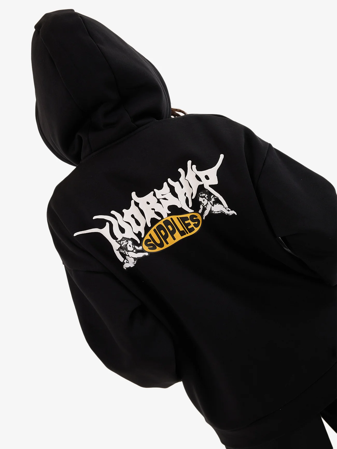 Messenger Zip Front Hood - Black - Image 9