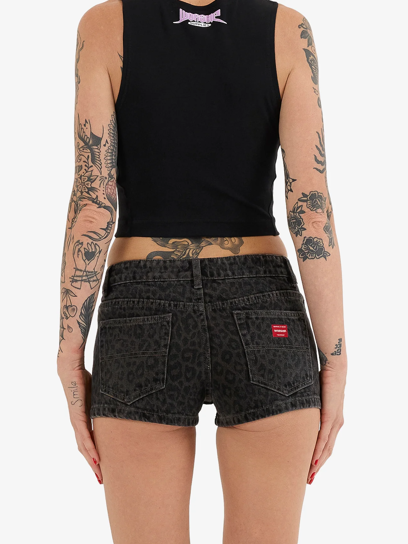 Miaow Y2K Crush Micro Short - Black - Image 2