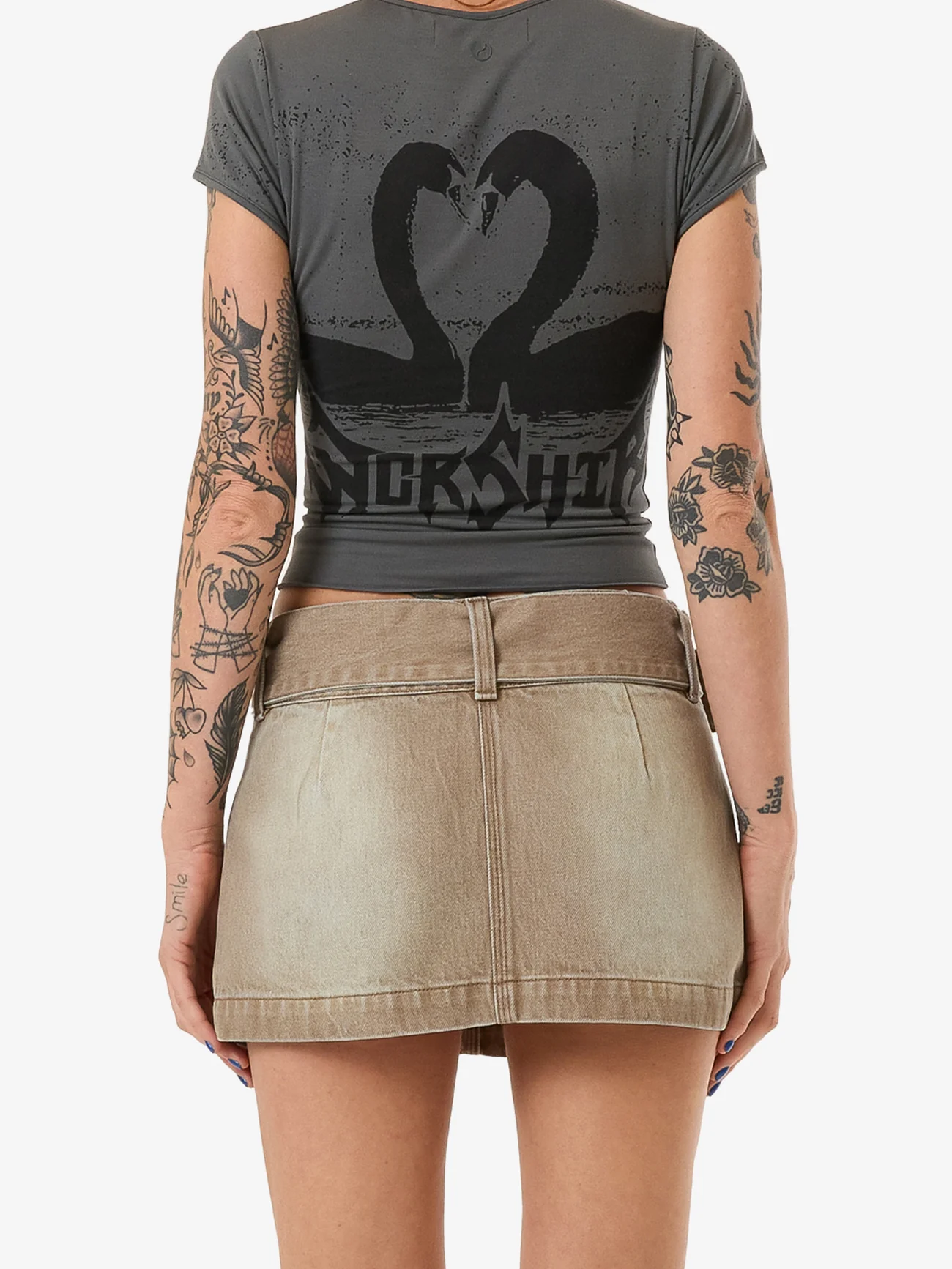 Misbehave Micro Skirt - Dijon - Image 2