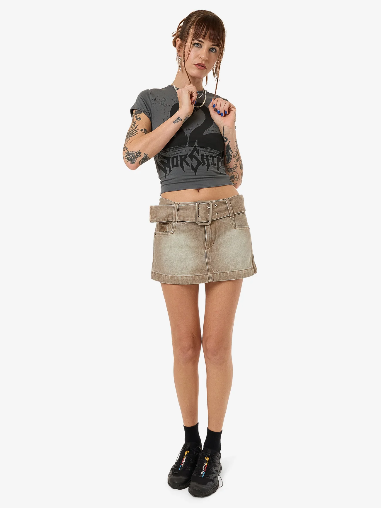 Misbehave Micro Skirt - Dijon - Image 5