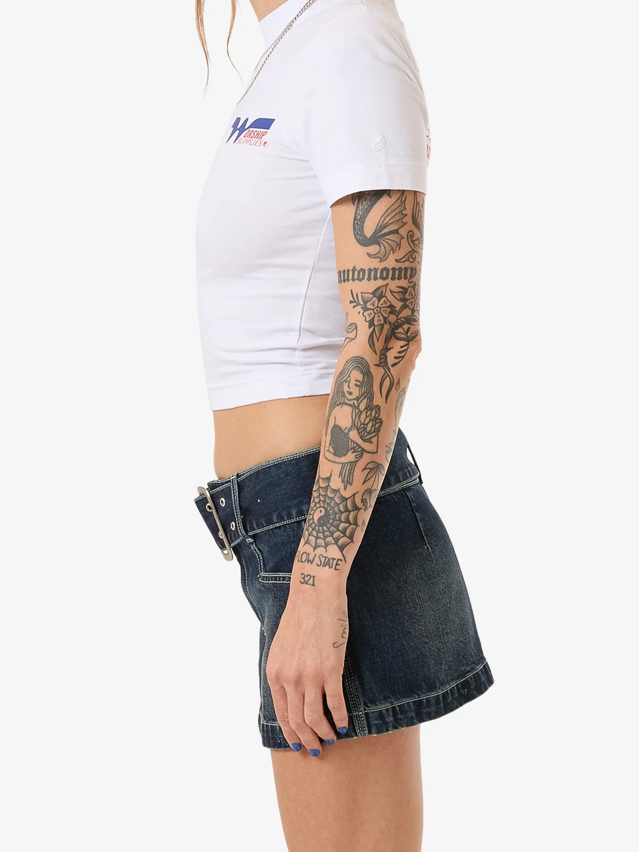 Misbehave Micro Skirt - Dirty Midnight Blue - Image 3
