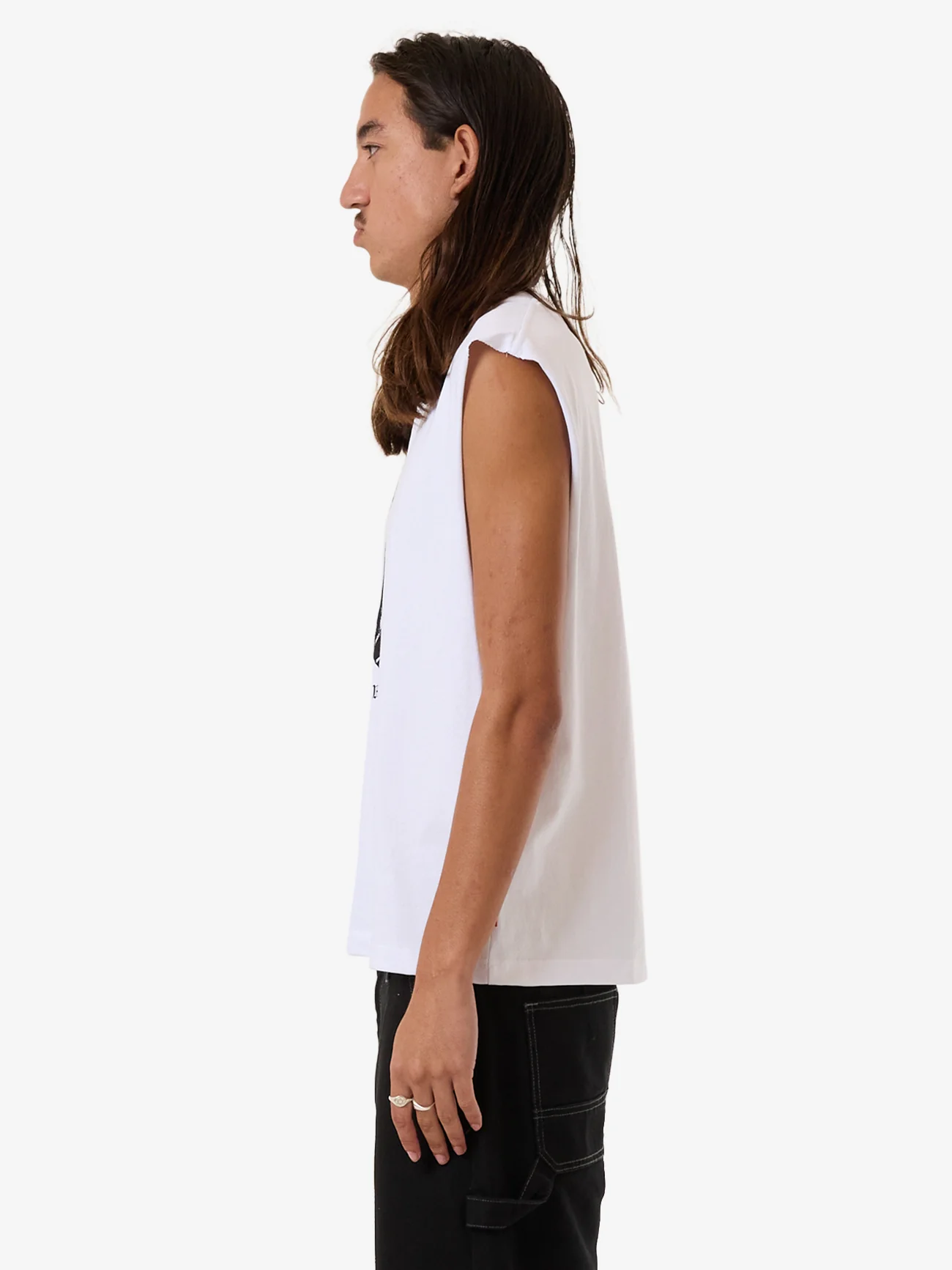 Monty Muscle Tee - White - Image 3