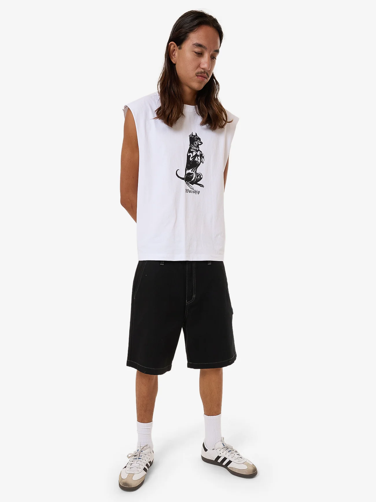 Monty Muscle Tee - White - Image 5