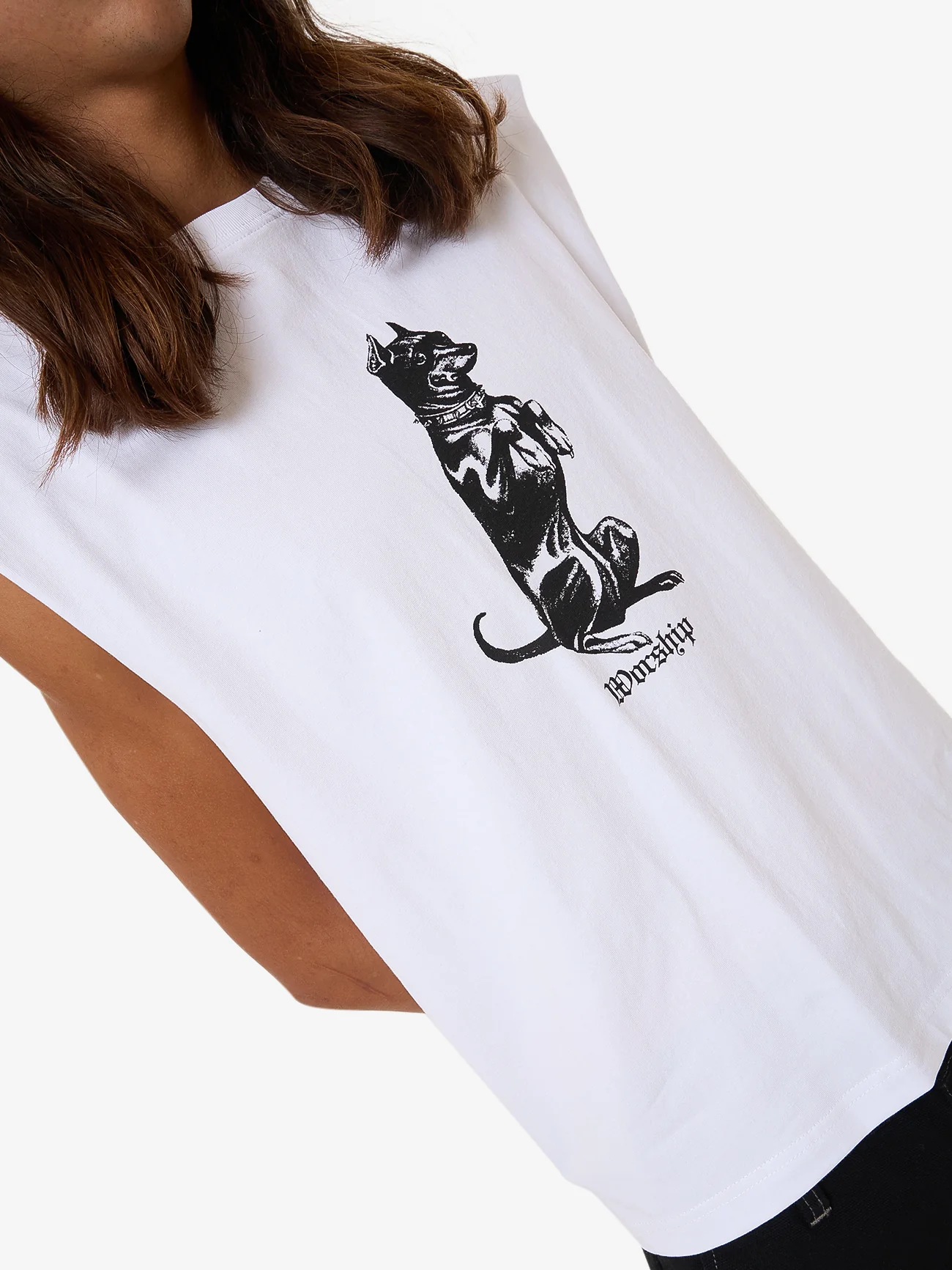 Monty Muscle Tee - White - Image 6