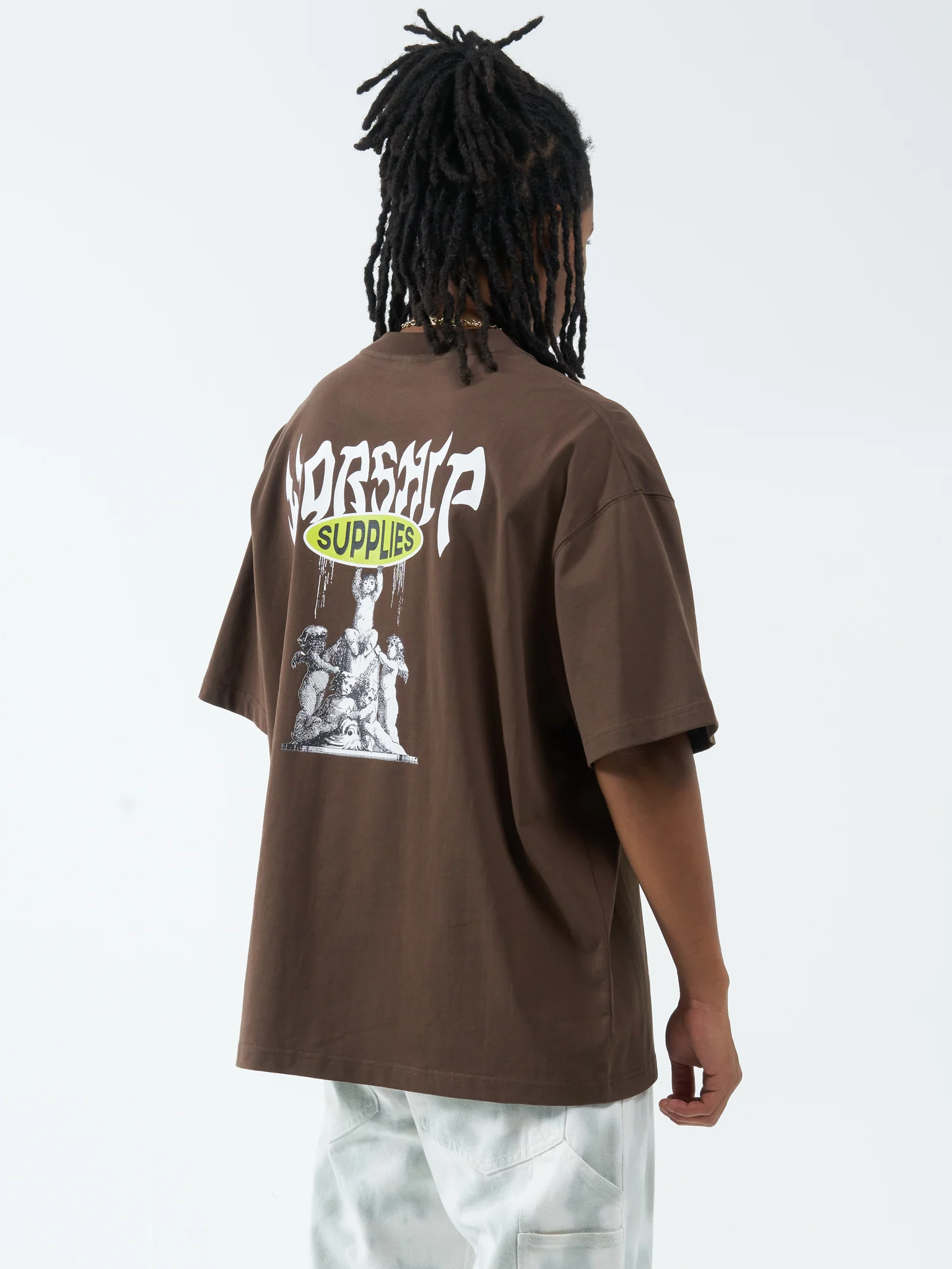 Monument Box Fit Oversize Tee - Rain Drum - Image 2