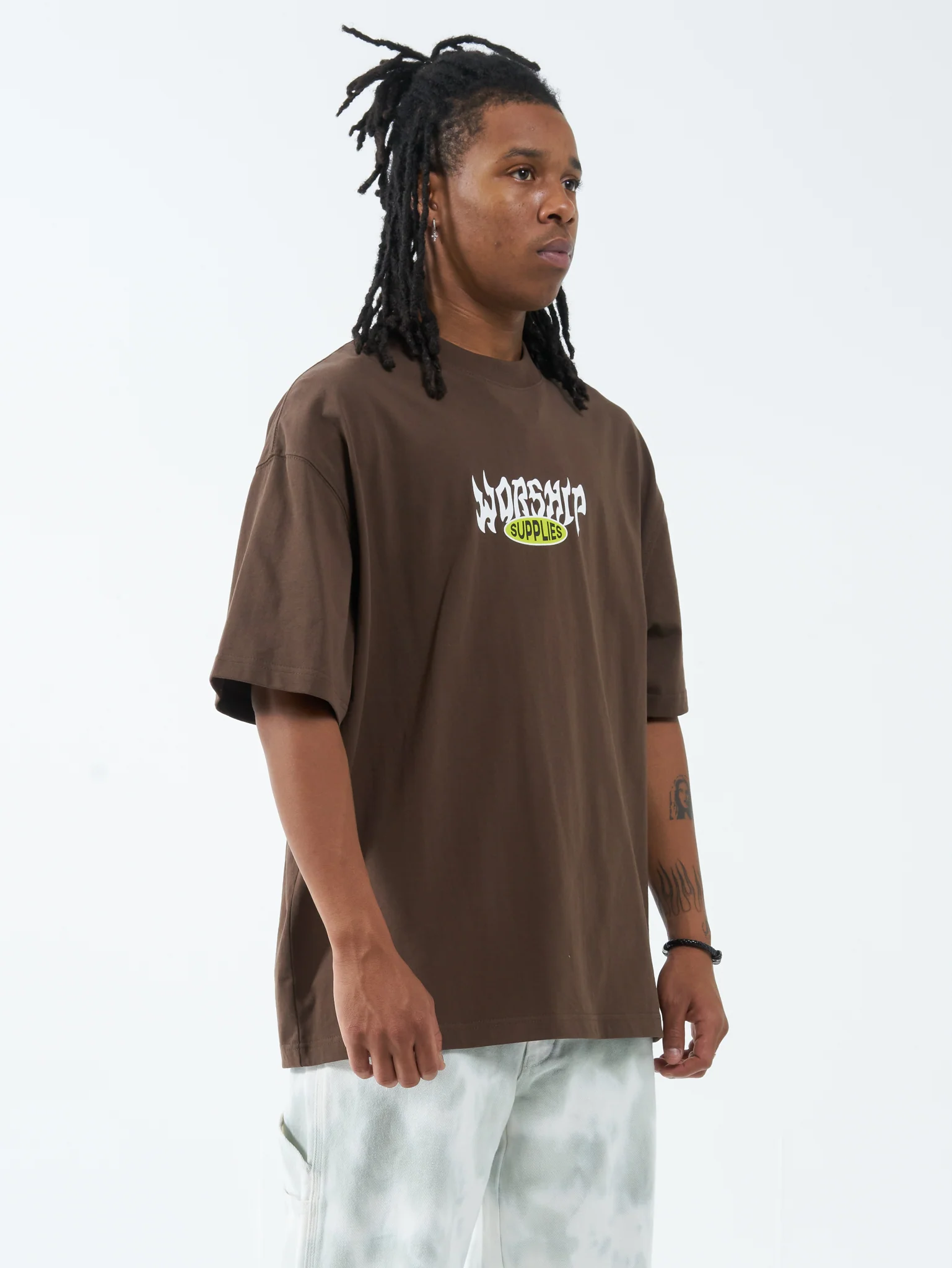 Monument Box Fit Oversize Tee - Rain Drum - Image 4