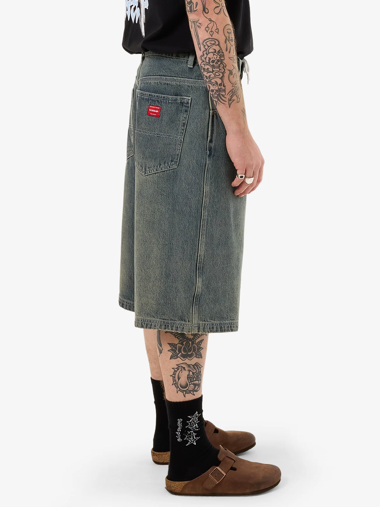 Mortality Dozer Jean Short - Blue Haze - Image 4