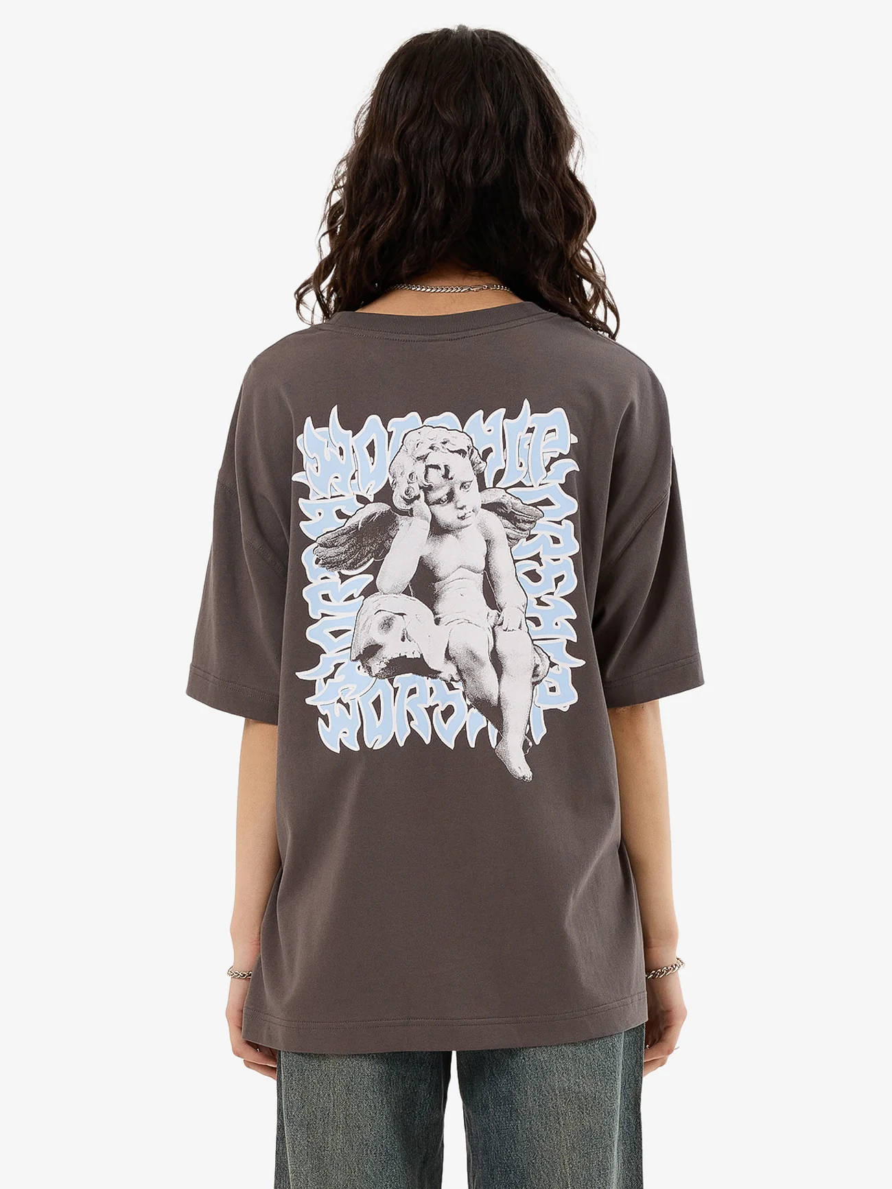 Mortality Relaxed Fit Tee - Worn Black - Image 2