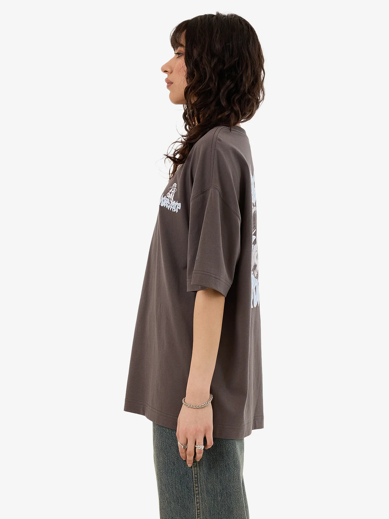 Mortality Relaxed Fit Tee - Worn Black - Image 3