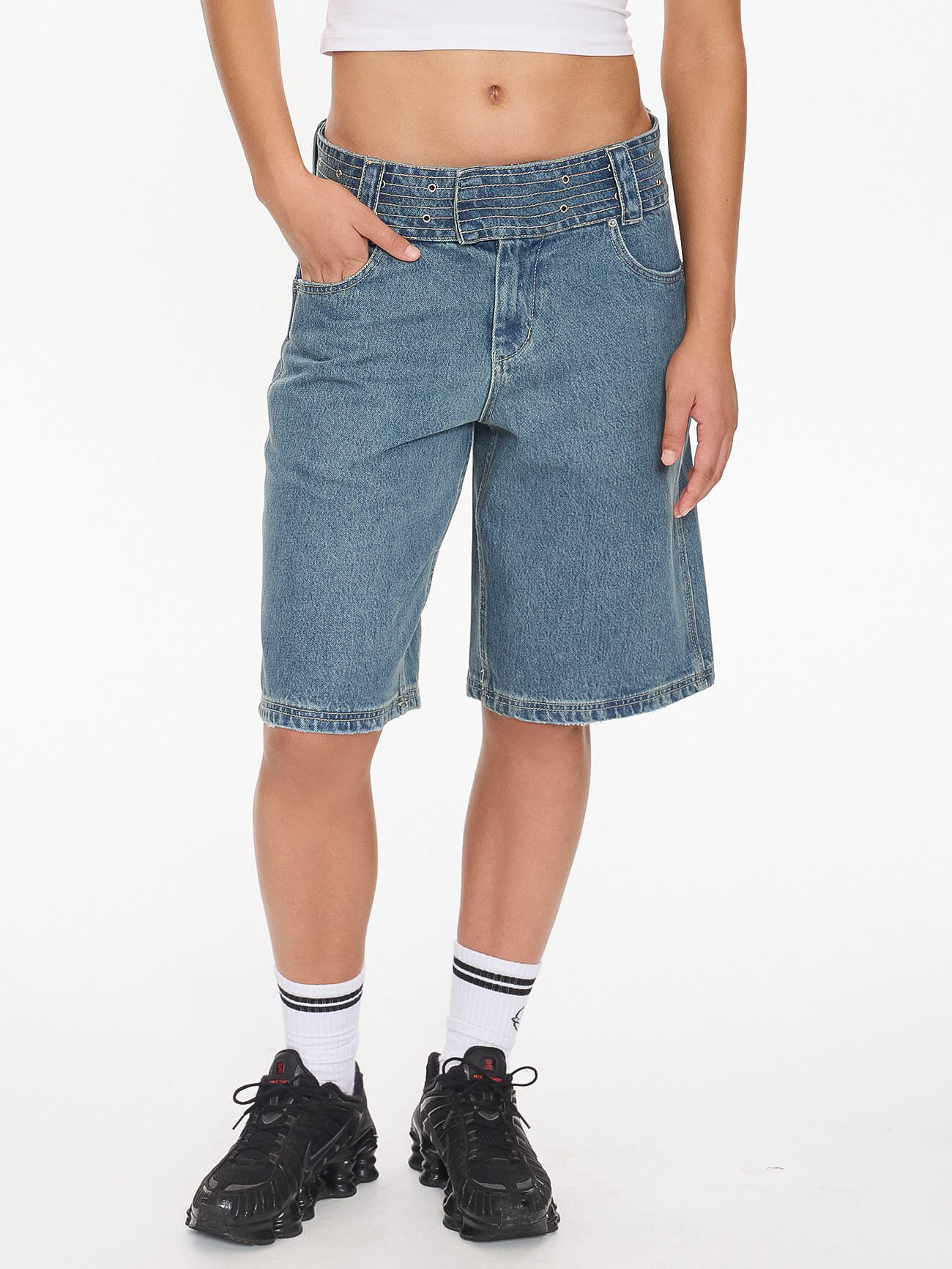 Naughtie Baggy Short - Rogue Blue - Image 5