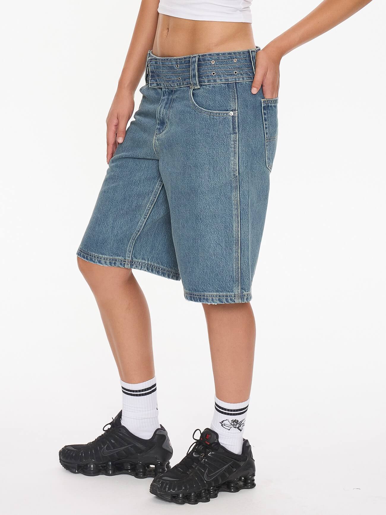 Naughtie Baggy Short - Rogue Blue - Image 6