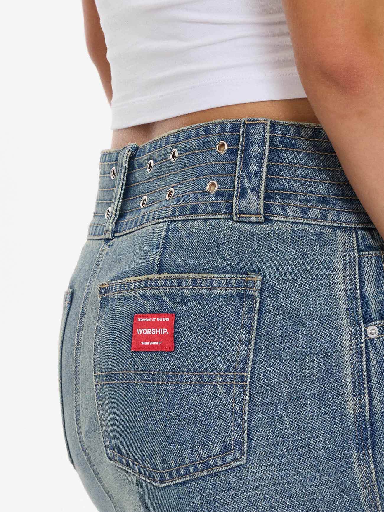 Naughtie Micro Skirt - Rogue Blue - Image 3