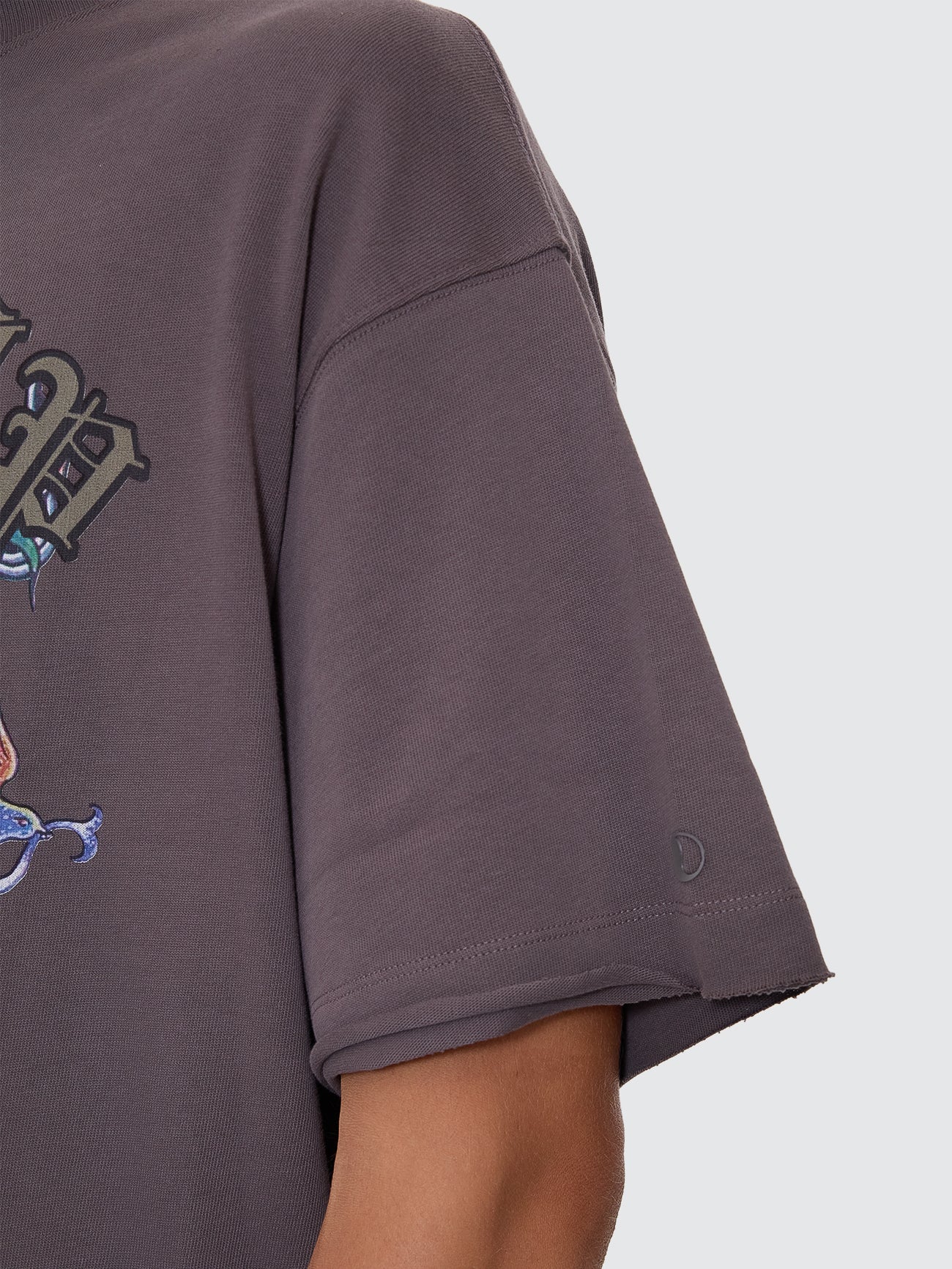 Ned Oversize Tee - Worn Black - Image 6