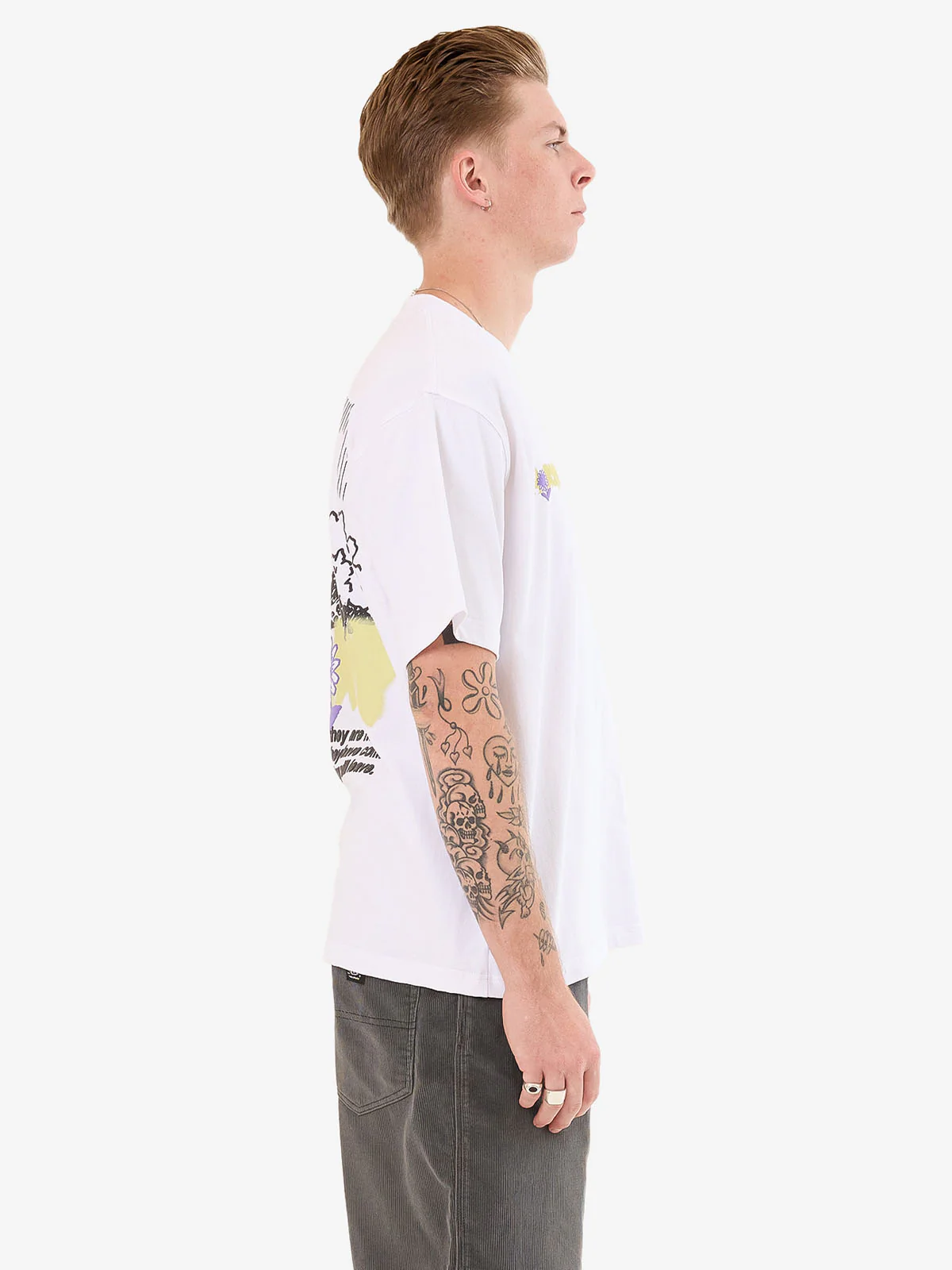 Never Assume Tee - White - Image 6