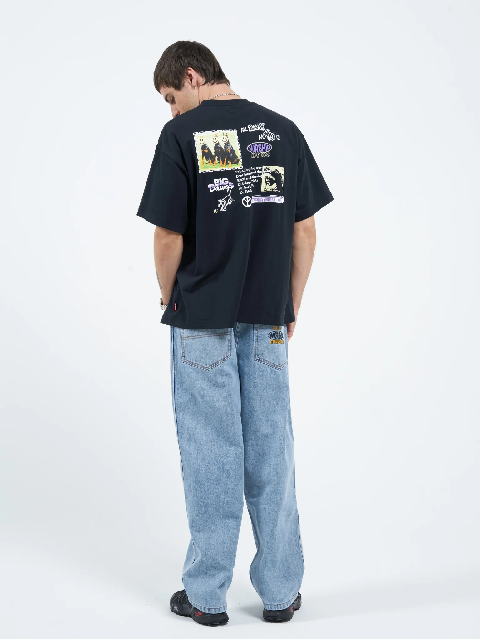 New Tricks Oversize Tee - Washed Black - Image 10
