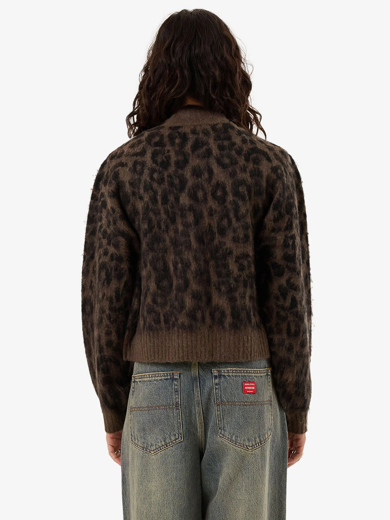 Night Prowler Zip Front Knit - Shroom - Image 2