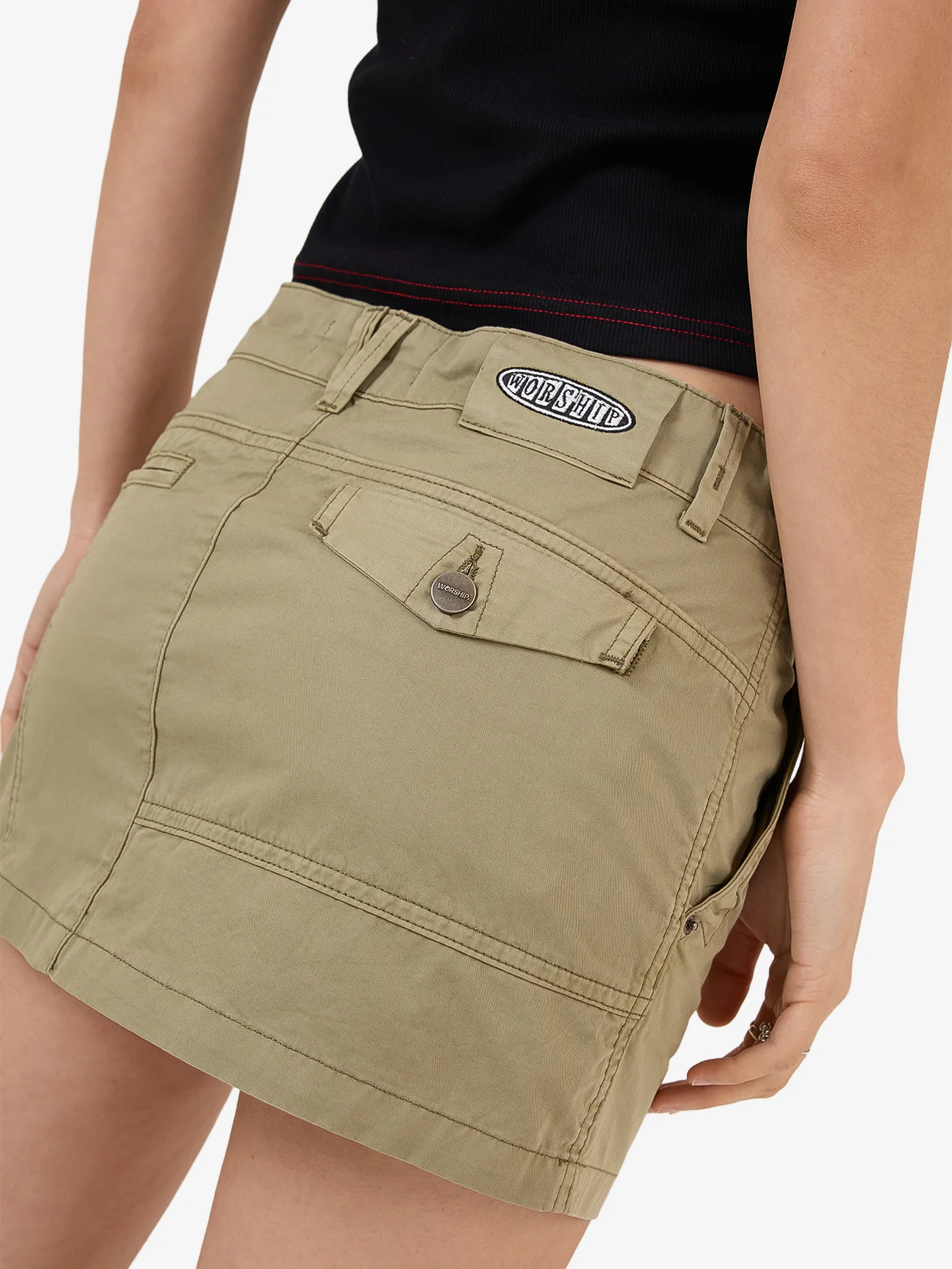 No Doubt Micro Skirt - Kelp - Image 3
