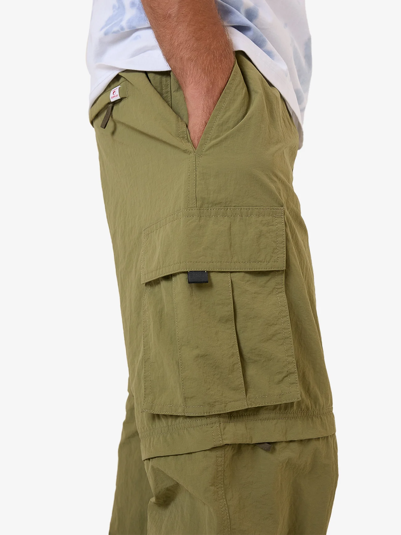 No Doubt Zip Off Cargo Pant - Kelp - Image 2