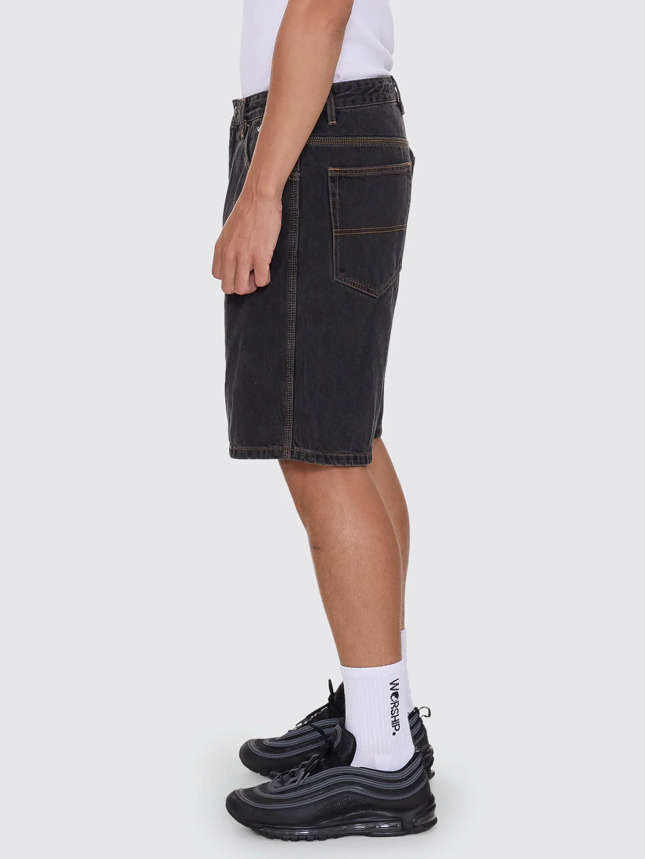 No Ragrets Big Dawg Jean Short - Phantom - Image 4