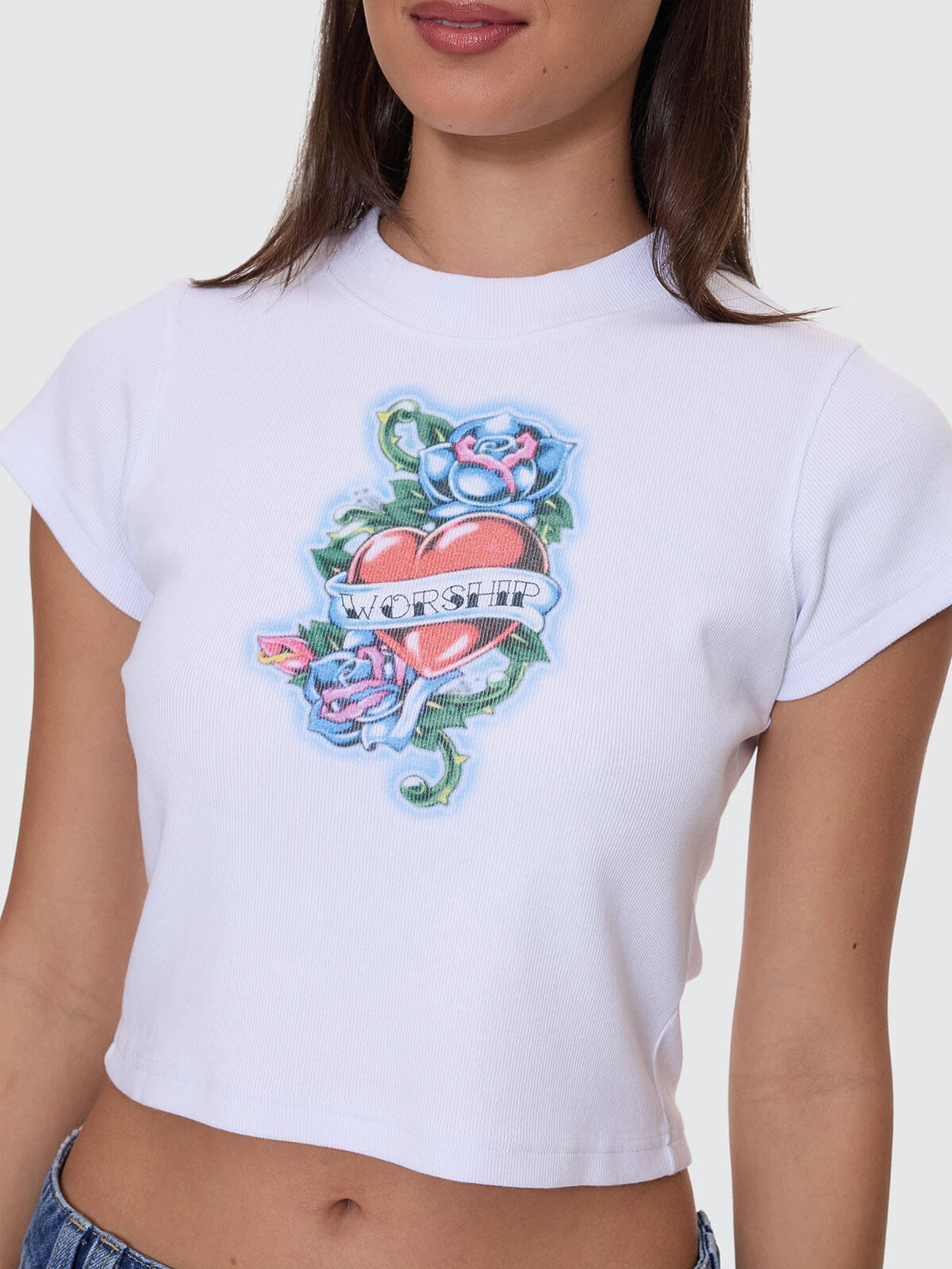 No Ragrets Teeny Tee - White - Image 2
