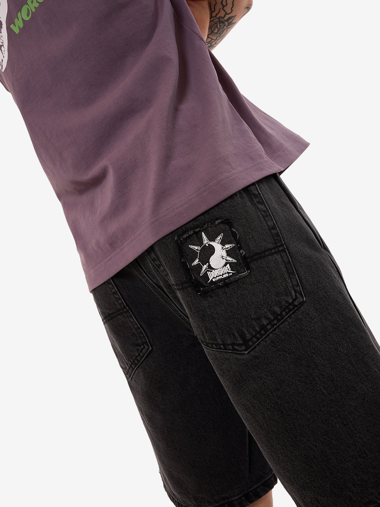 Nuclear Lounger Jean Short - Used Black - Image 9