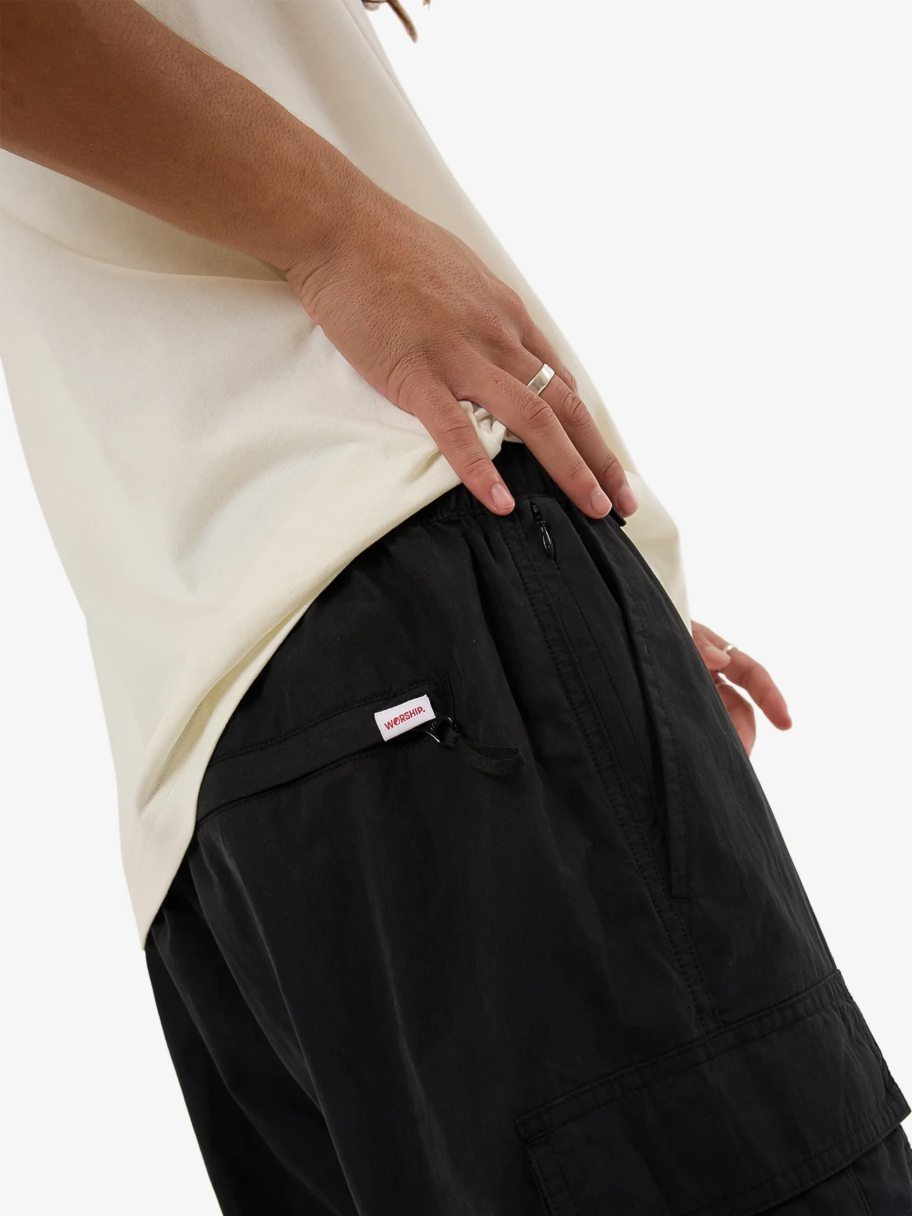 Nucore Zip Off Cargo Pant - Washed Black - Image 7