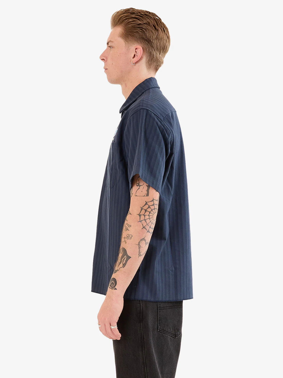 Observer Short Sleeve Shirt - Peacoat - Image 4