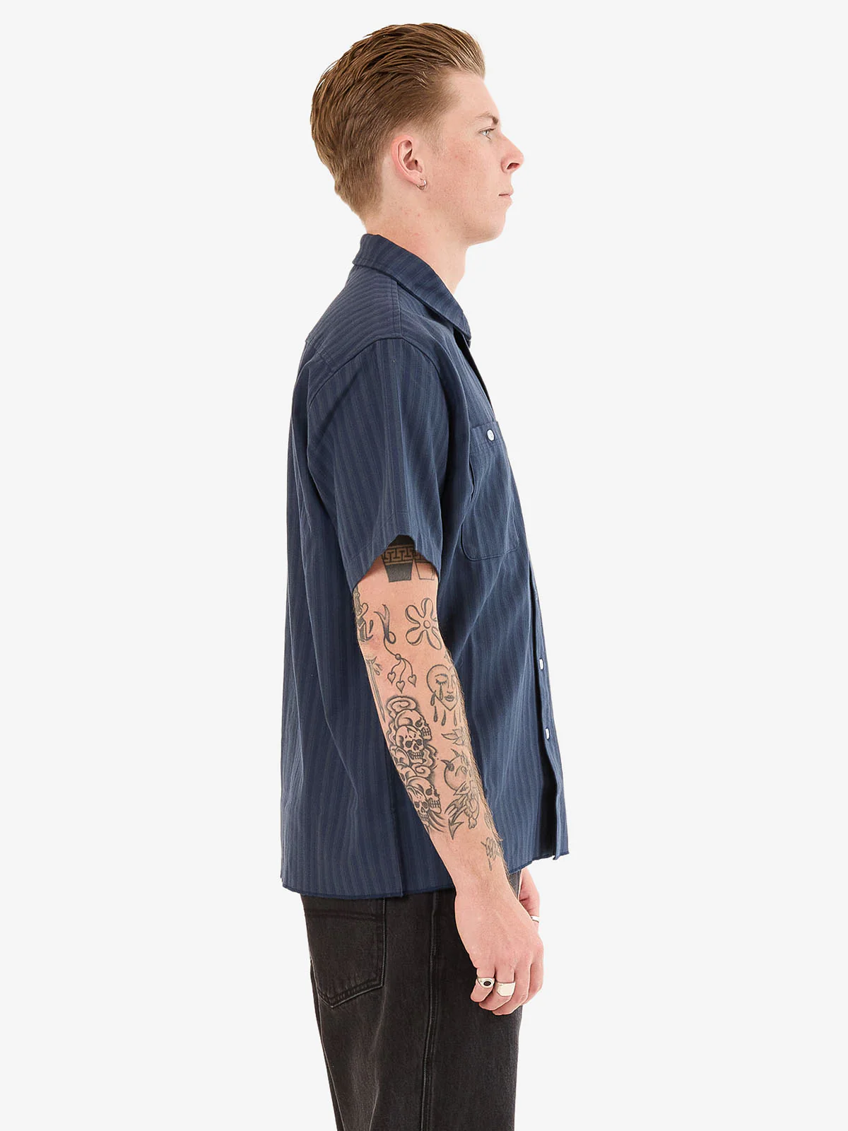 Observer Short Sleeve Shirt - Peacoat - Image 6