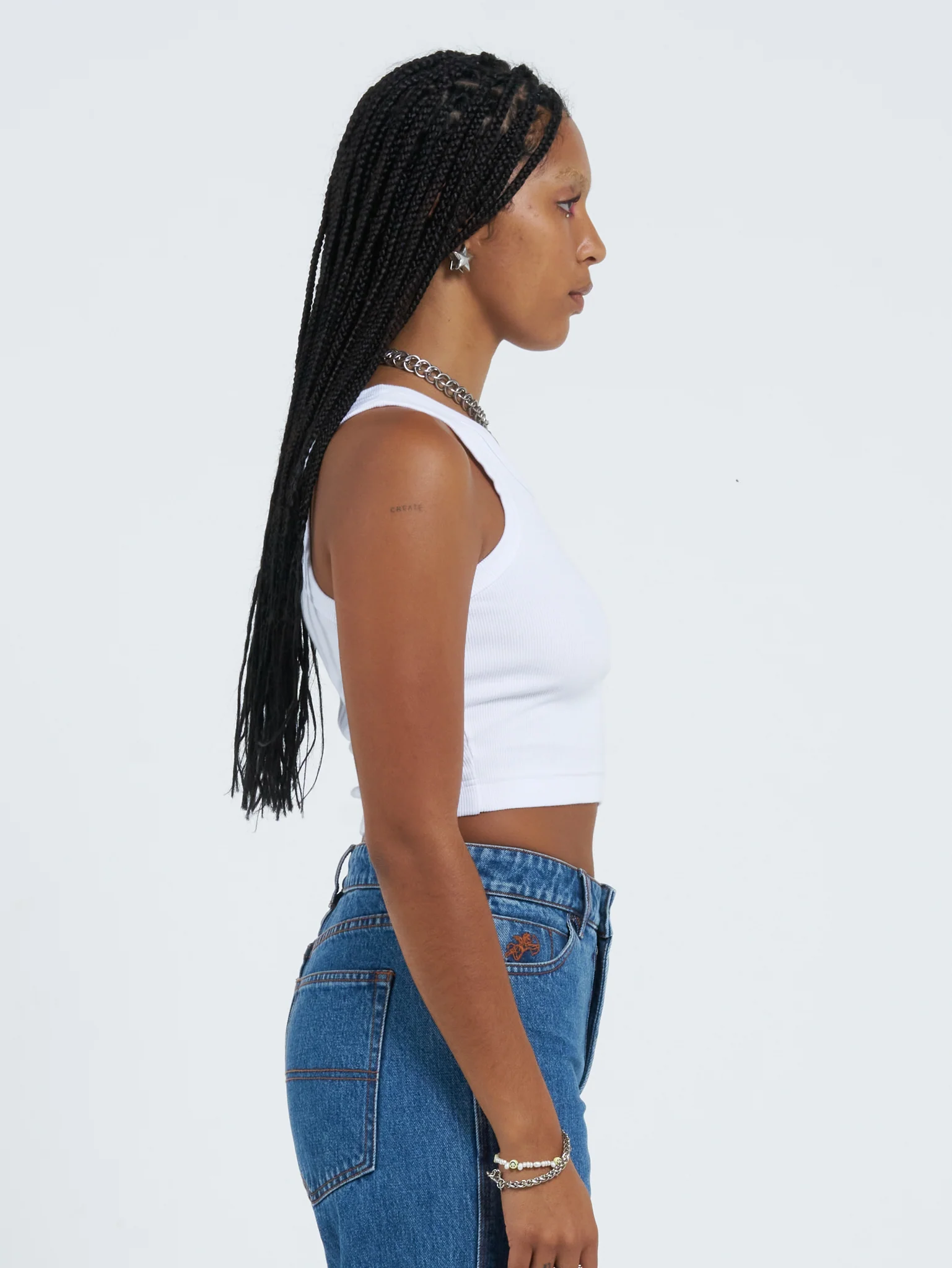 Offerings Crop Sport Tank - White - Image 4