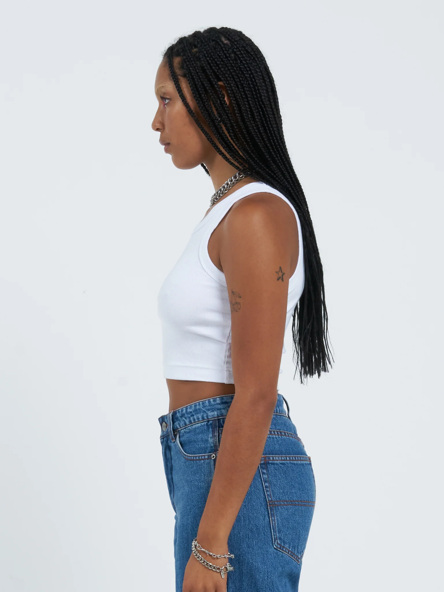 Offerings Crop Sport Tank - White - Image 5