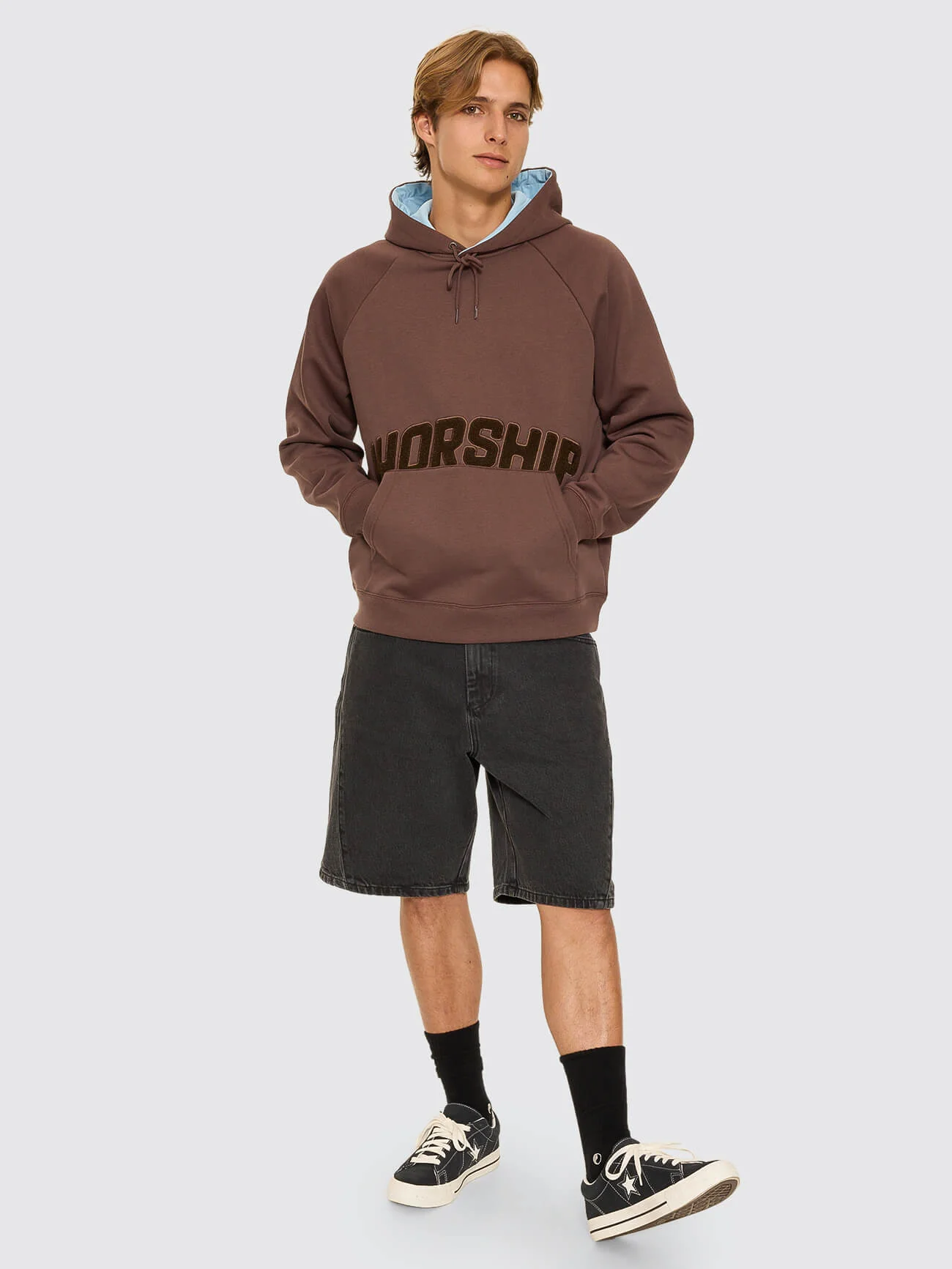 Ohfour Raglan Pullover Hood - Dark Choc Brown - Image 3