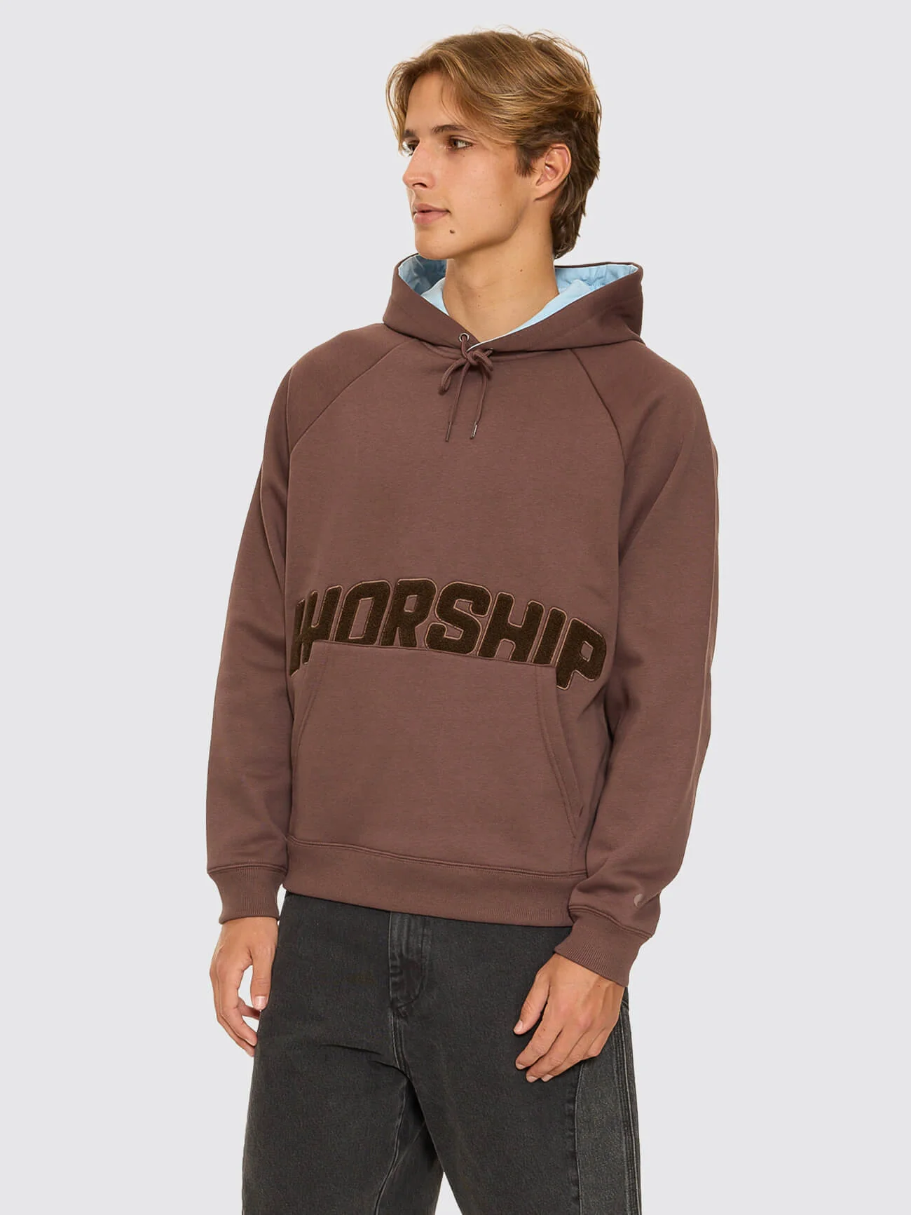 Ohfour Raglan Pullover Hood - Dark Choc Brown - Image 4