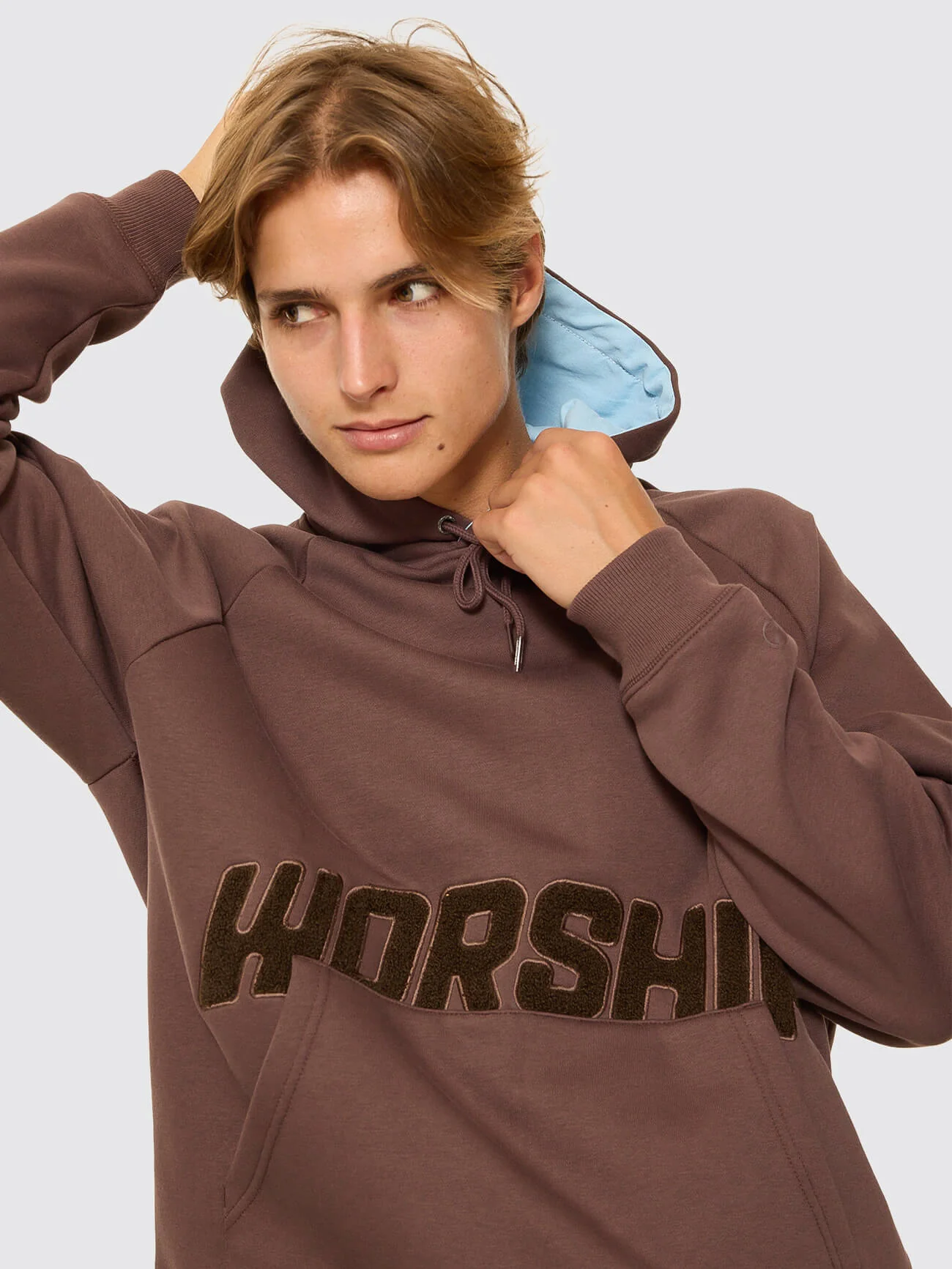Ohfour Raglan Pullover Hood - Dark Choc Brown - Image 7