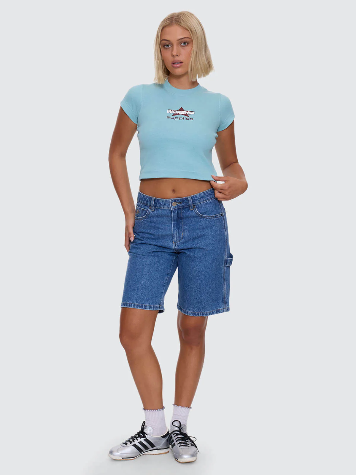 Orion Teeny Tee - Aqua - Image 3
