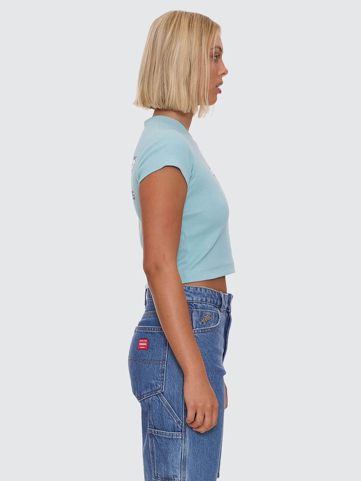Orion Teeny Tee - Aqua - Image 7