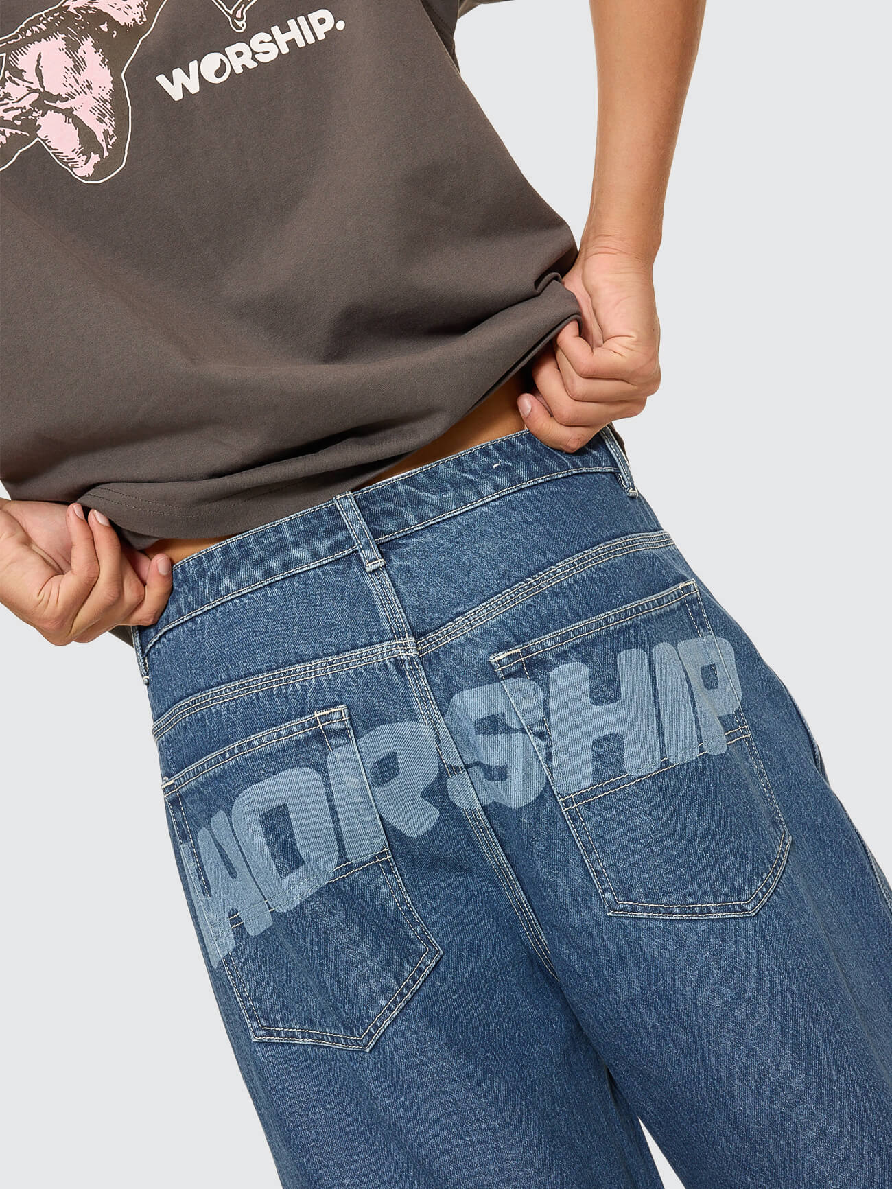 Panorama Dozer Jean - Worn Blue Rinse - Image 3