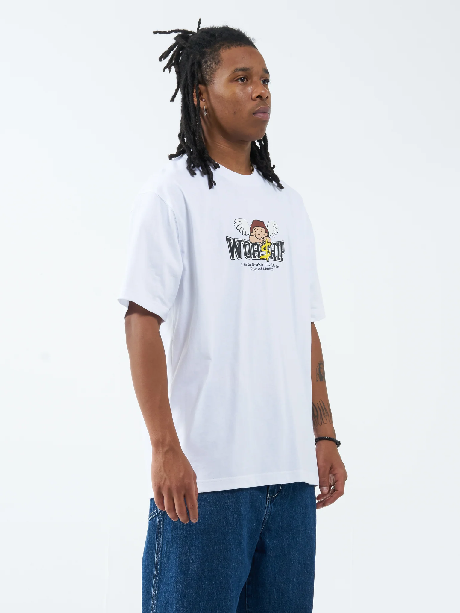 Pay Up Tee - White - Image 4