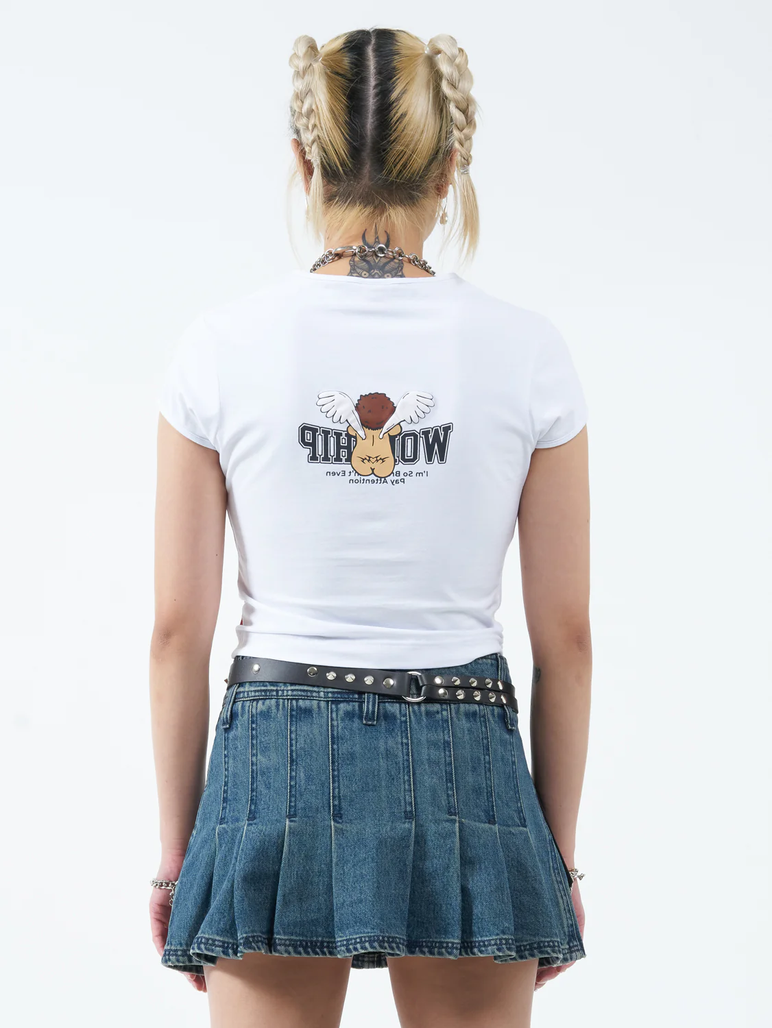 Pay Up Teeny Tee - White - Image 2
