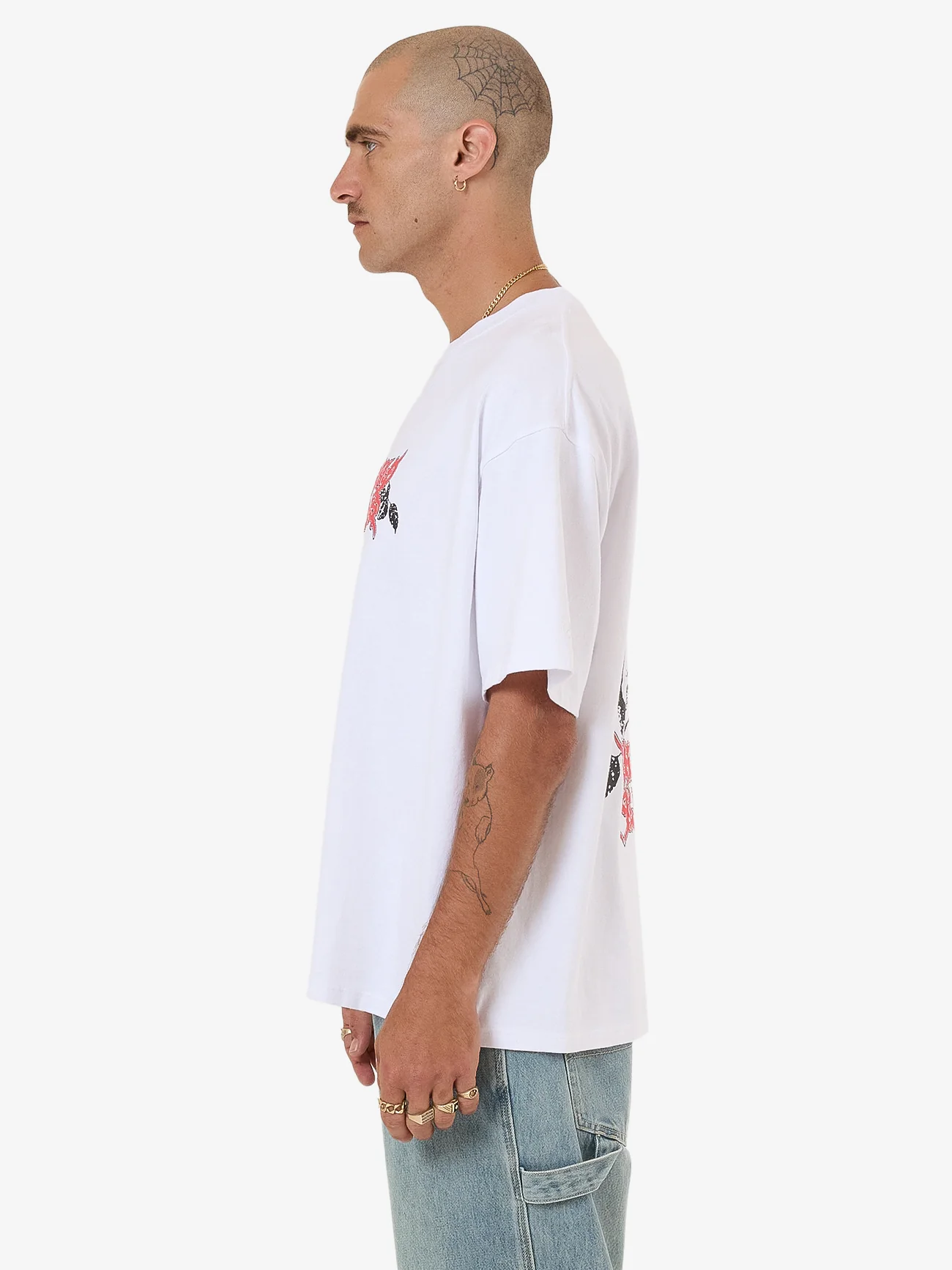 Perch Oversized Tee - White - Image 6