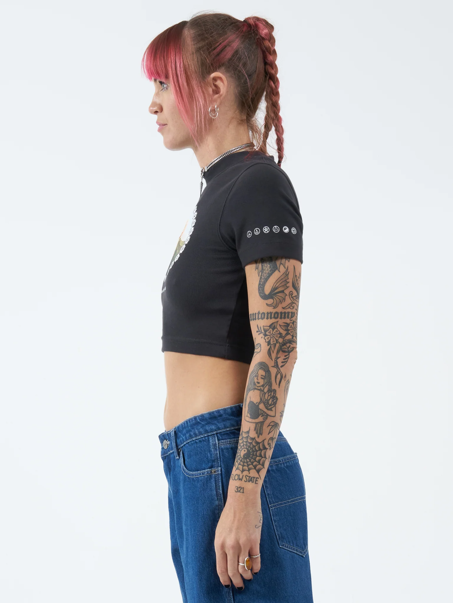 Periodic Micro Tee - Worn Black - Image 4