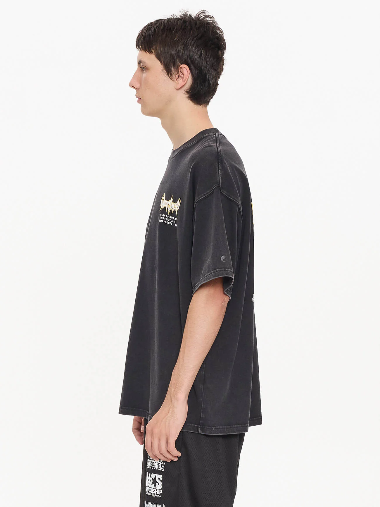 Pile Up Oversize Tee - Black - Image 5