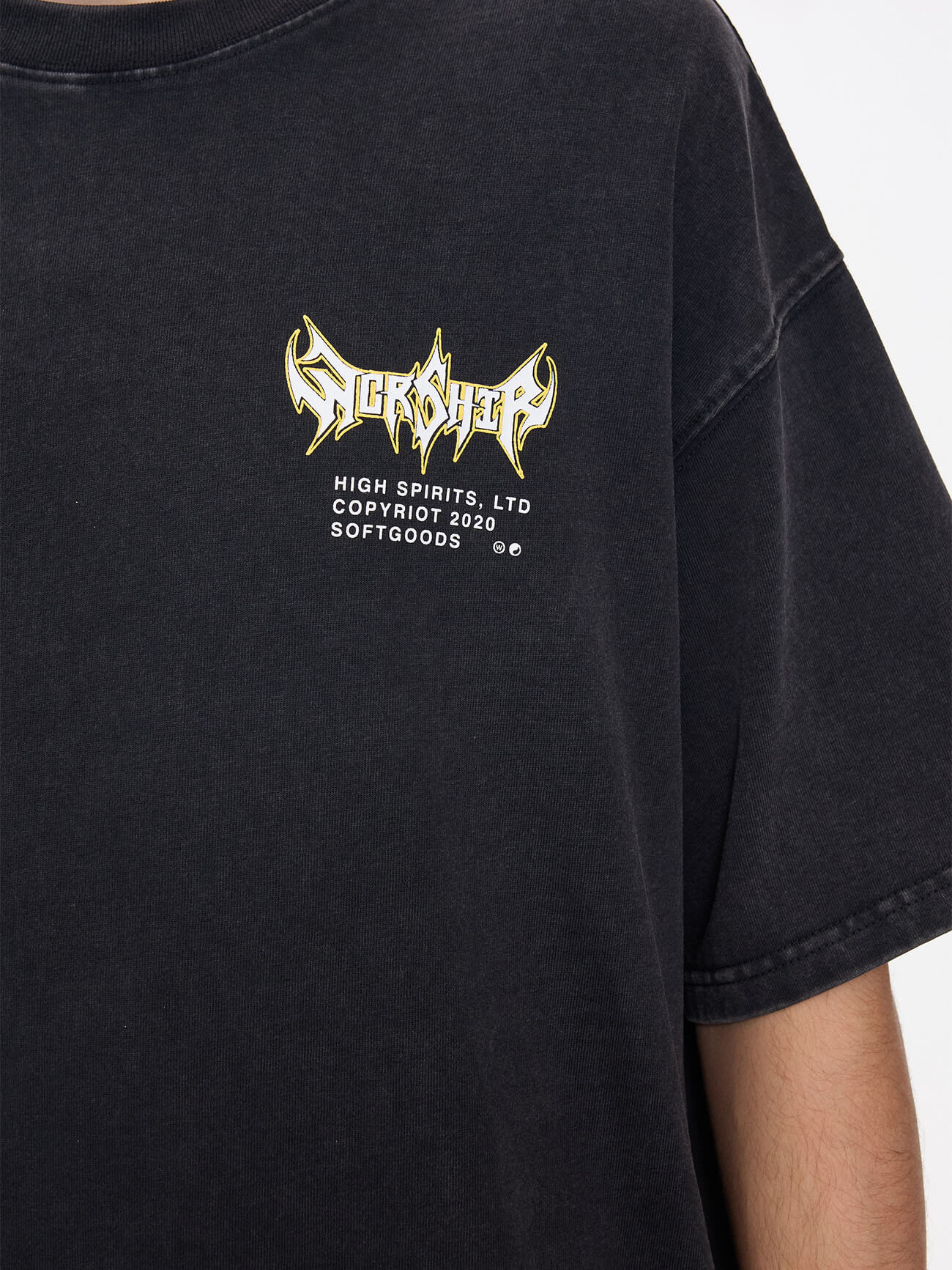 Pile Up Oversize Tee - Black - Image 8