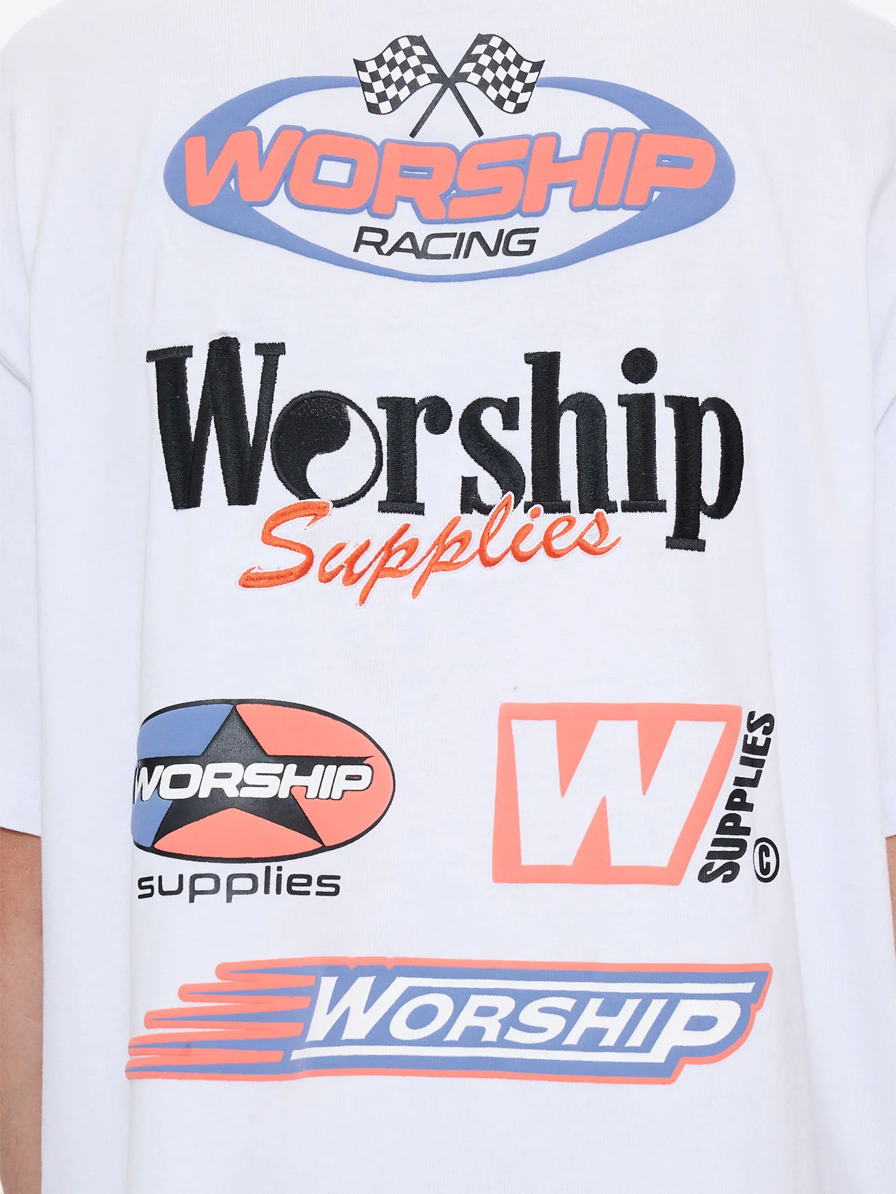 Pit Crew Oversize Tee - White - Image 6