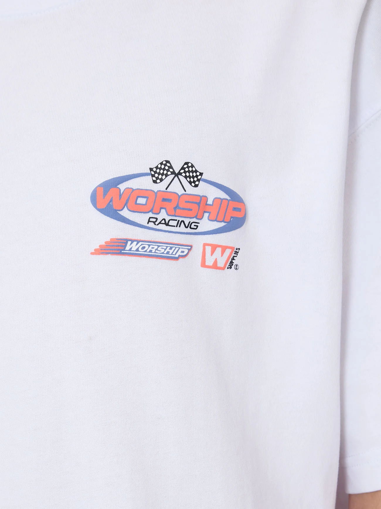Pit Crew Oversize Tee - White - Image 8