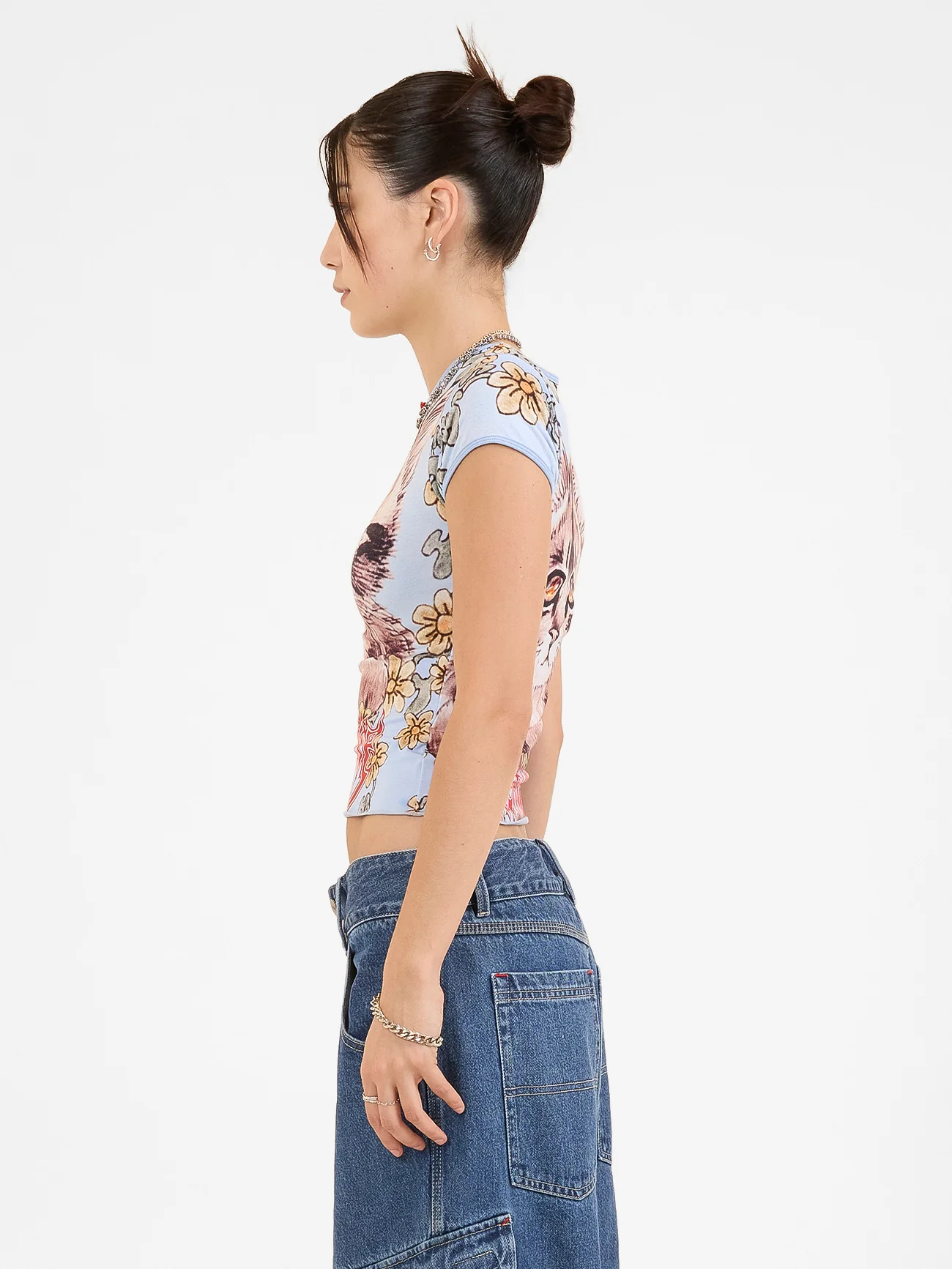 Playtime Cap Sleeve Top - Cerulean Blue - Image 4